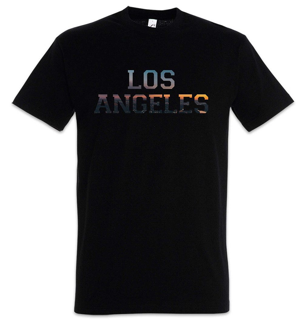 Urban Backwoods Print-Shirt Los Angeles Herren T-Shirt California Kalifornien Venice LA Beach (1-tlg) Skyline Stadt City Hollywood