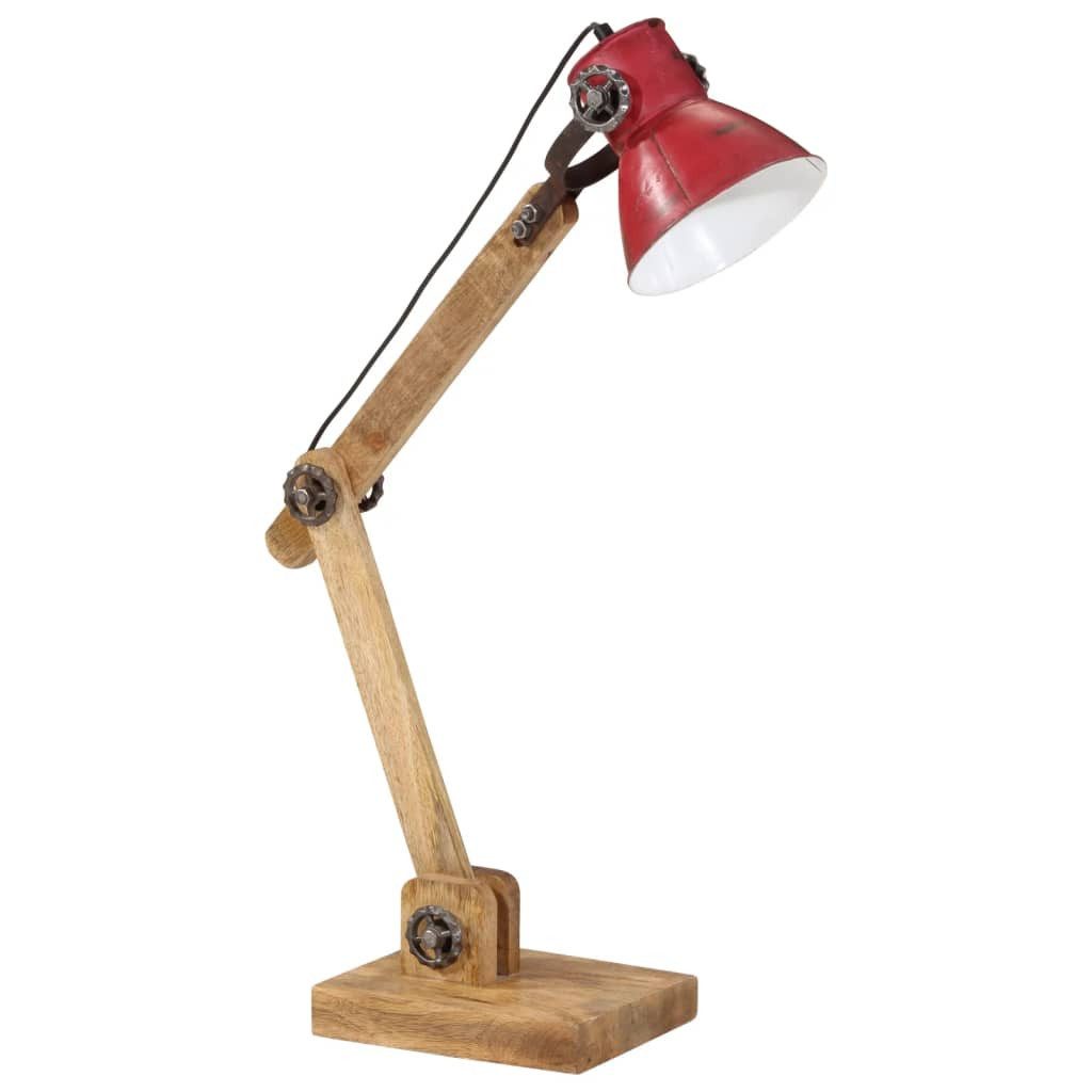 vidaXL Schreibtischlampe NA Schreibtischlampe E27 Rot 25 W Eisen 23x18x96 cm für Industrie Stil
