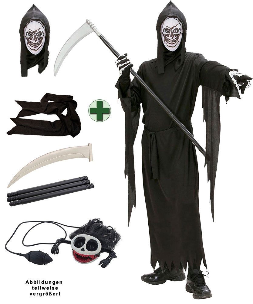 Kostüm Horror Kinder Killermaske Halloweenkostüm m Sense