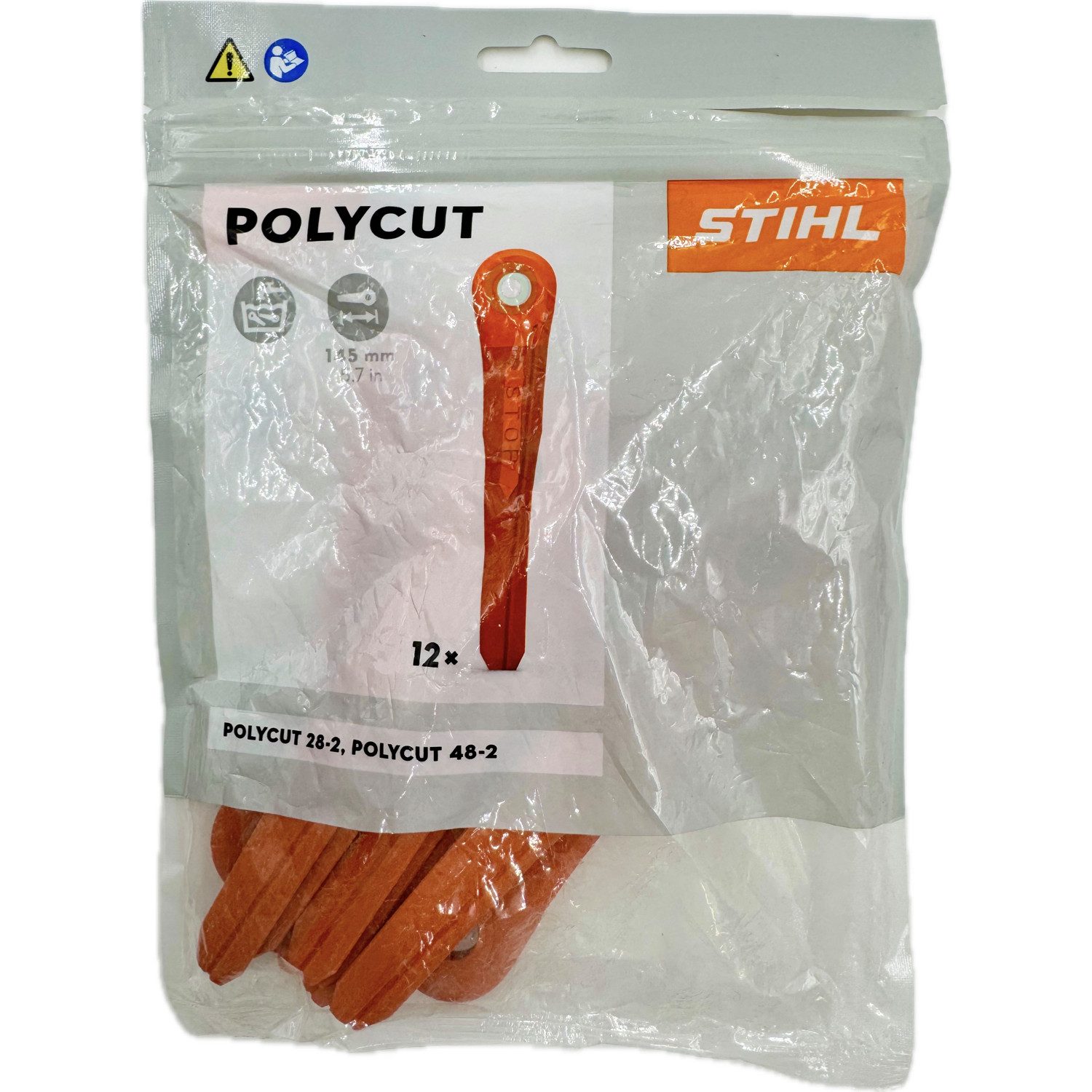 STIHL Fadenspule 12x STIHL Kunststoffmesser für PolyCut 28-2 + PolyCut 48-2 40020071000