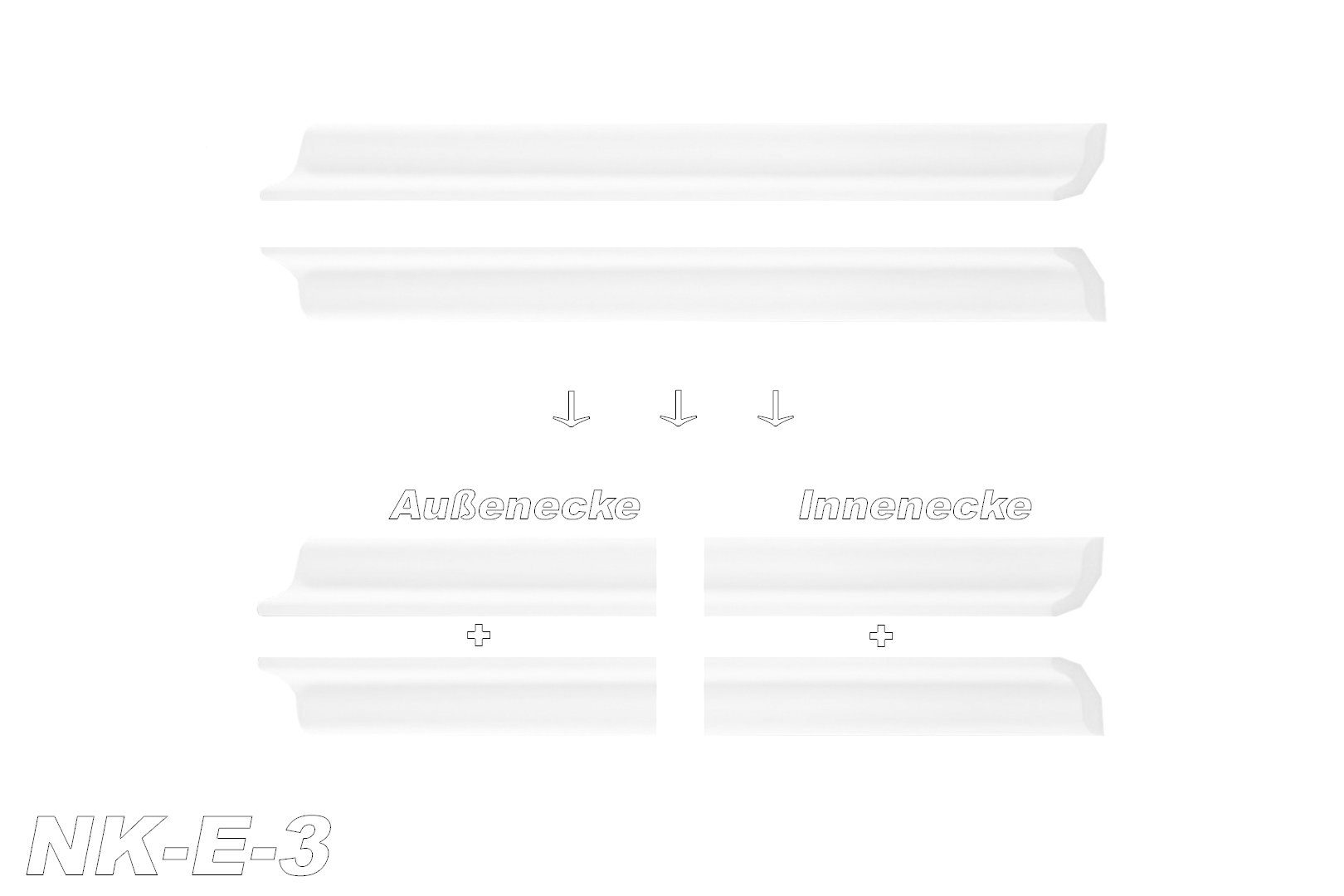 marbet design Stuckleiste E-3, Innen- & Außenecke (1 Stück), XPS Styropor w günstig online kaufen