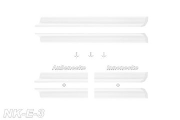 marbet design Stuckleiste E-3, Innen- & Außenecke (1 Stück), XPS Styropor weiß - Deckenleisten Deckenabschlussleisten E-Leisten - (Innen- & Außenecke E-3)
