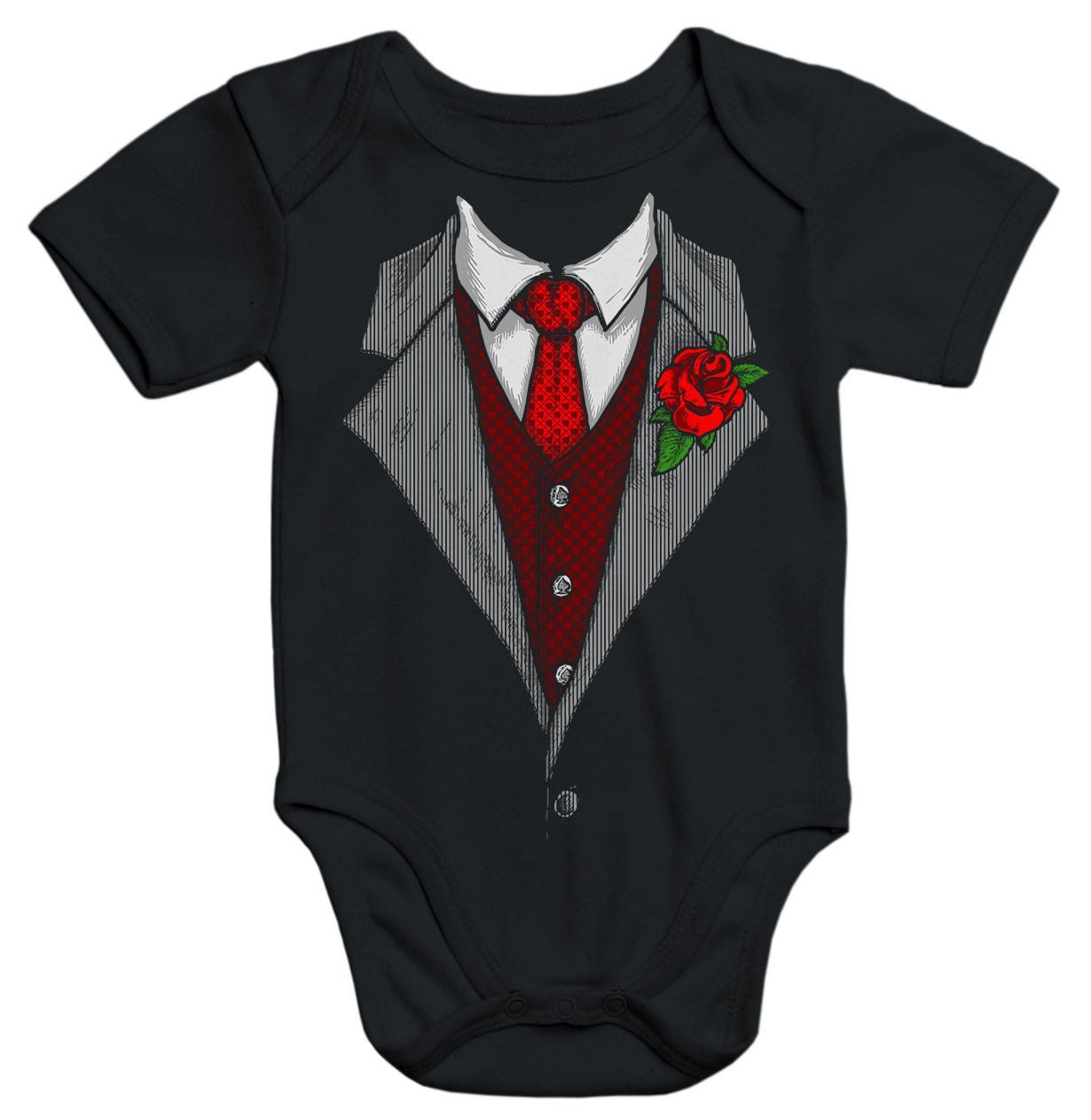 MoonWorks Body Baby Body Anzug Schlips Krawatte Moonworks®