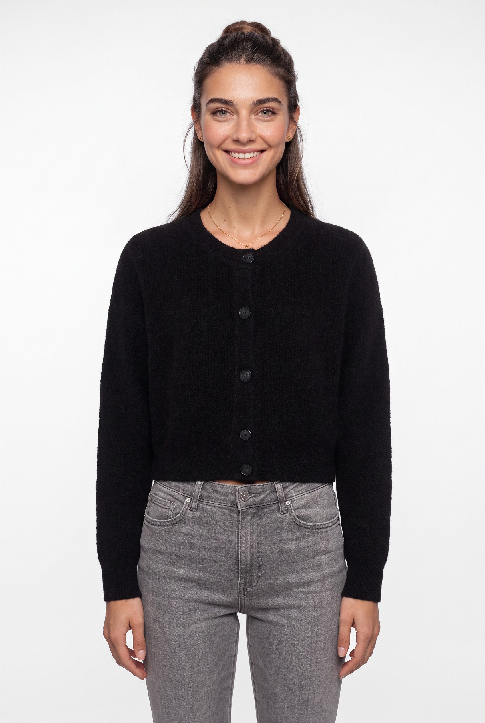 BOSS ORANGE Cardigan Fernard Premium Damenmode mit Alpaka- und Woll-Anteil, Relaxed Fit