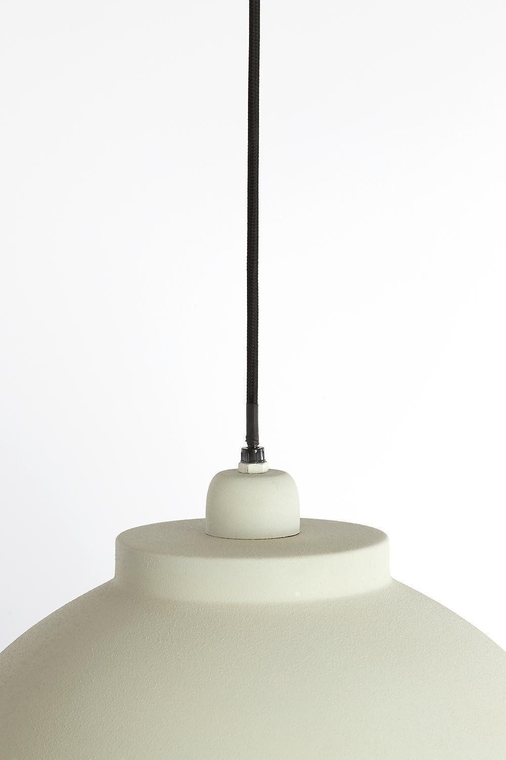 Light & Living Pendelleuchte KYLIE, 1-flammig, Creme, Metall, Ø 45 x H 32 c günstig online kaufen