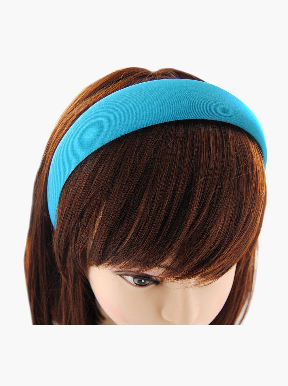 Haarreif mit Haarreif Türkis Colours, Breiter gepolstertes Haareifen Vintage Damen axy Stoff Candy Haarband