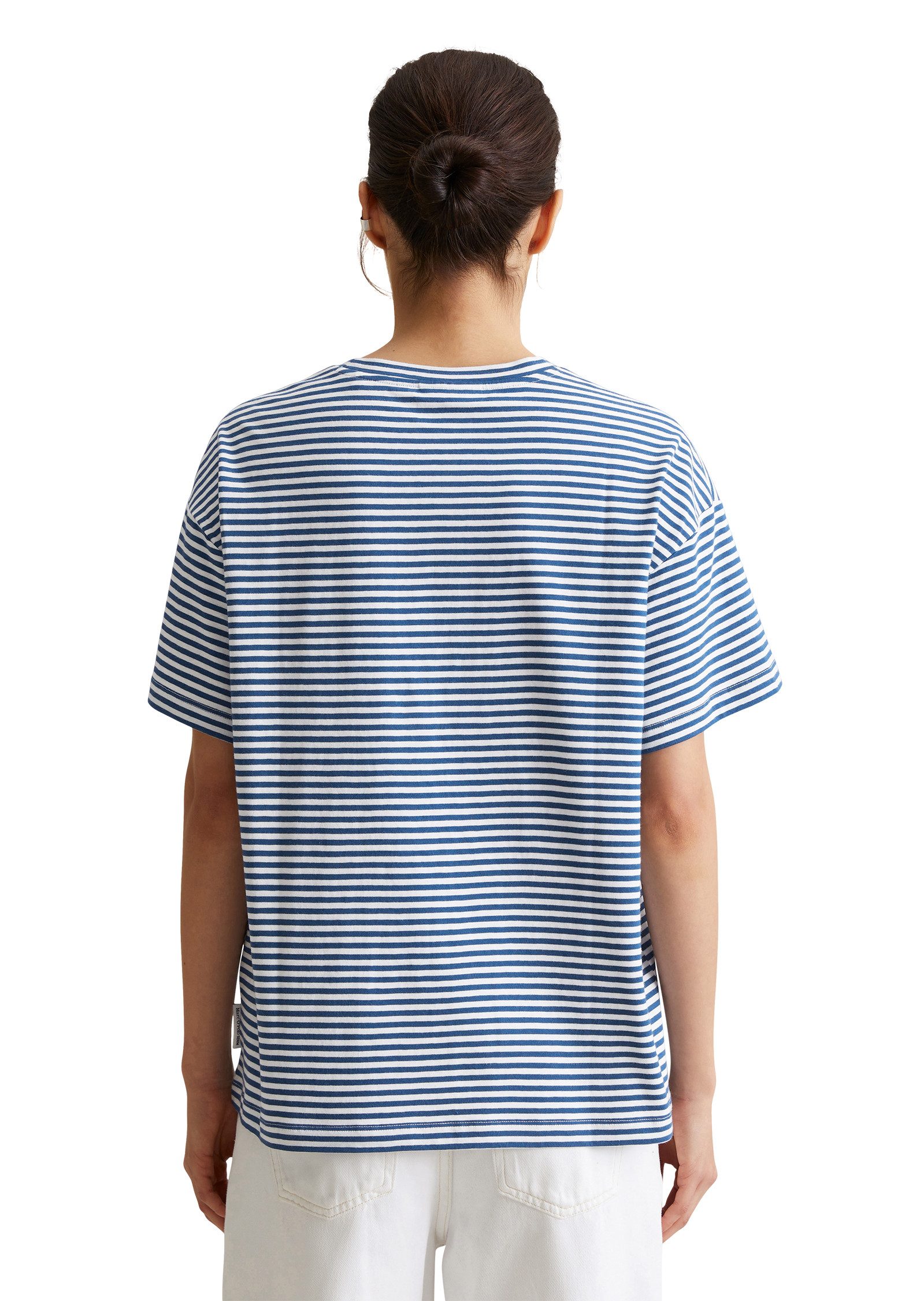 Marc O'Polo DENIM T-Shirt geringelt, Rundhals, günstig online kaufen