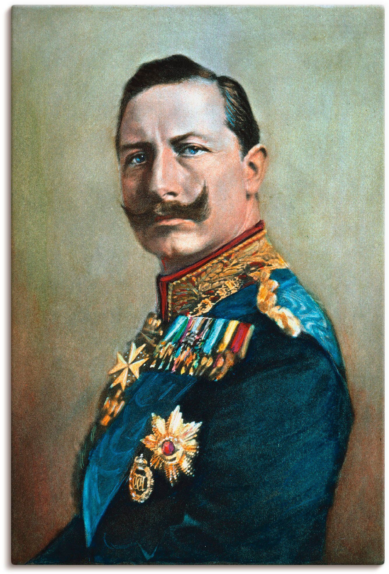 Artland Wandbild Wilhelm II., Menschen (1 St), als Leinwandbild, Wandaufkleber oder Poster in versch. Größen