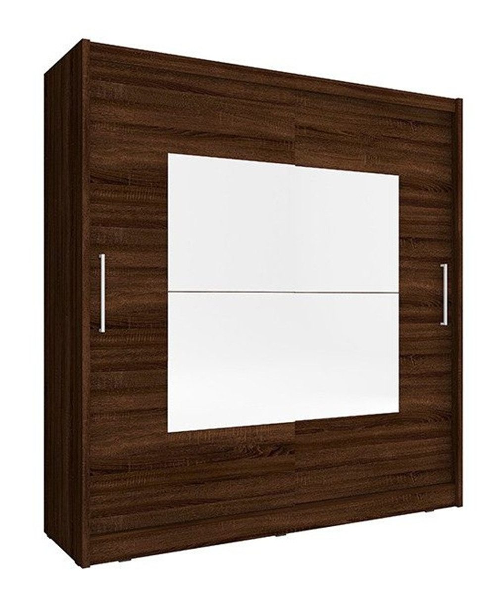 Xlmoebel Kleiderschrank Mehrzweckschrank mit Regalen und Garderobenstange in modernem Design (Kleiderschrank WIKI IX 200cm) Hergestellt in Europa