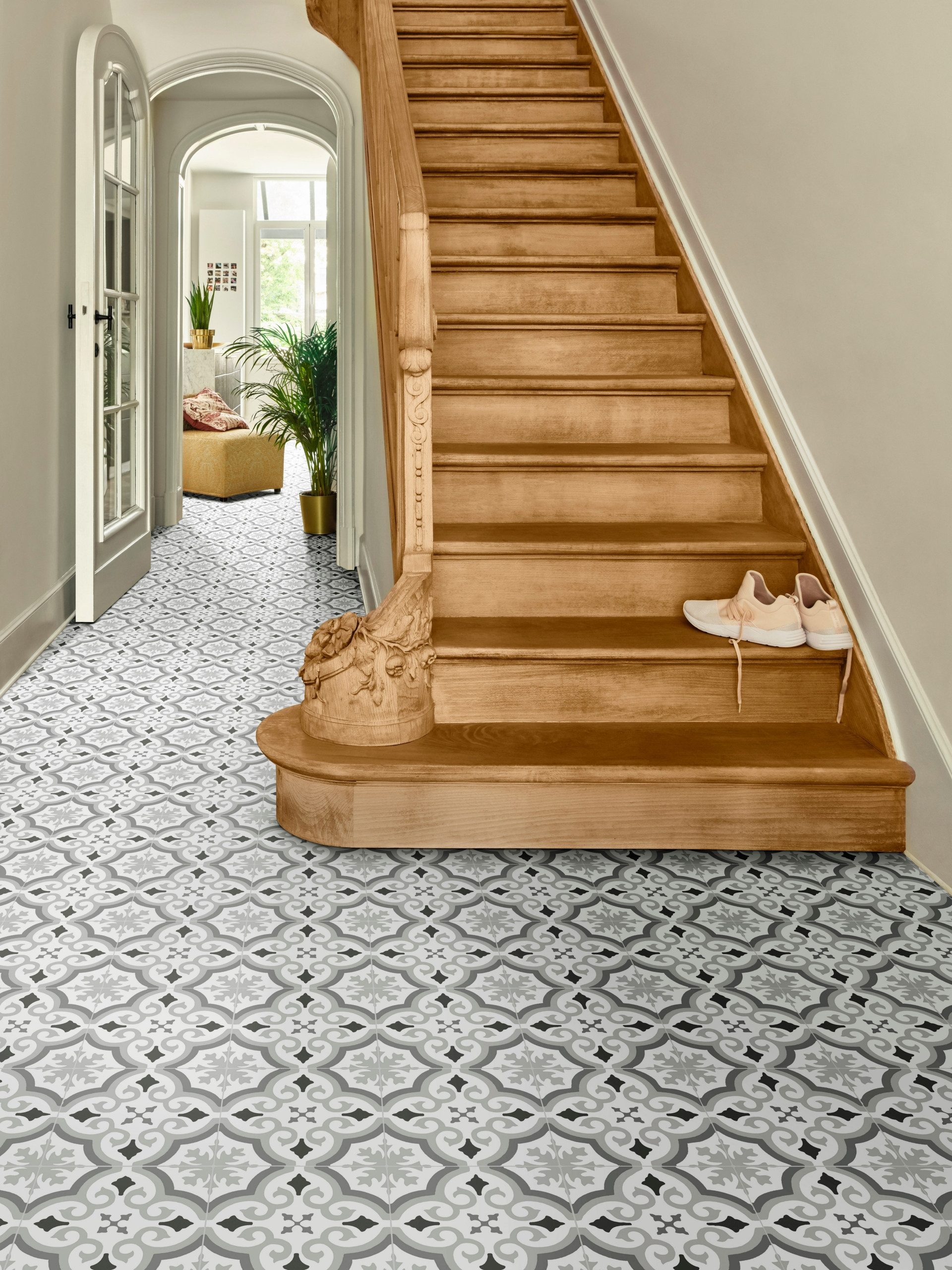 misento Vinylboden Astell in Fliesenoptik, für Feuchtraum- und Privatbereiche, PVC Bodenbelag Meterware 200/400 cm breit, Stärke 2,5 mm