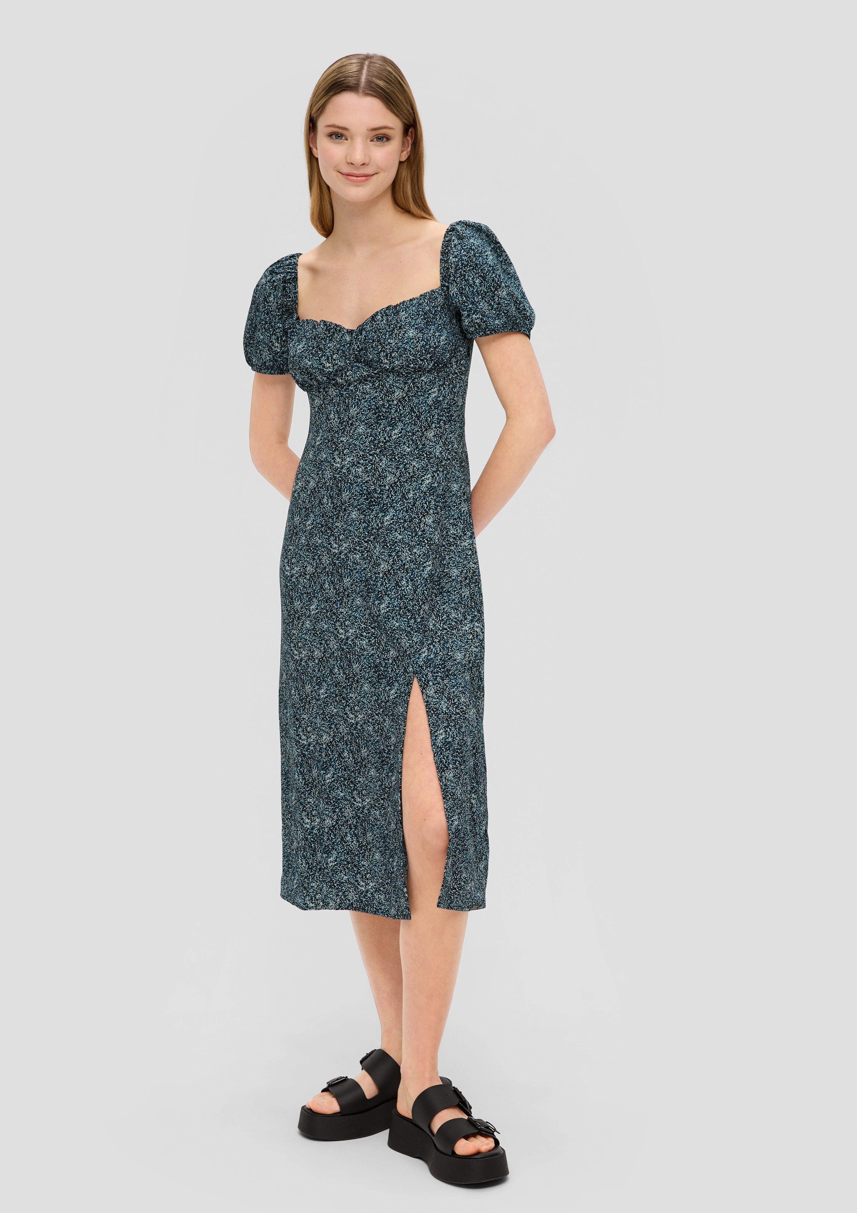 QS Minikleid Midikleid mit Smok-Detail am günstig online kaufen
