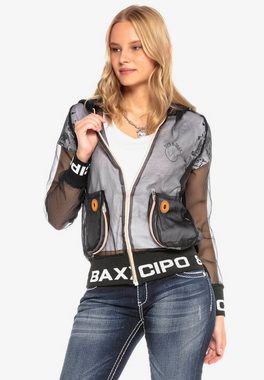 Cipo & Baxx Outdoorjacke in transparentem Design
