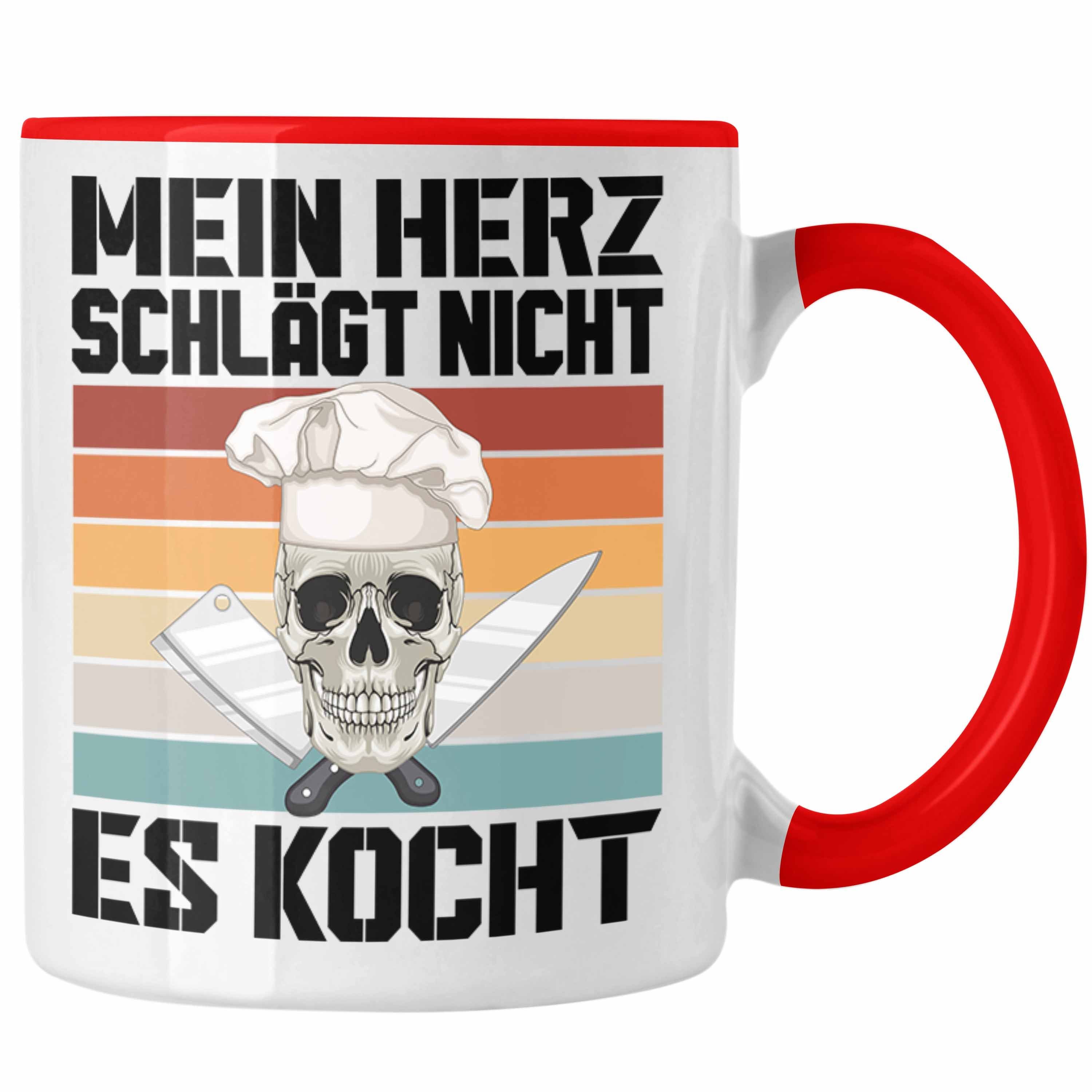 Koch Geschenke Köchin Männer Geschenk Tasse Trendation für Geschenkidee Trendation Lustig - Rot Koch Tasse