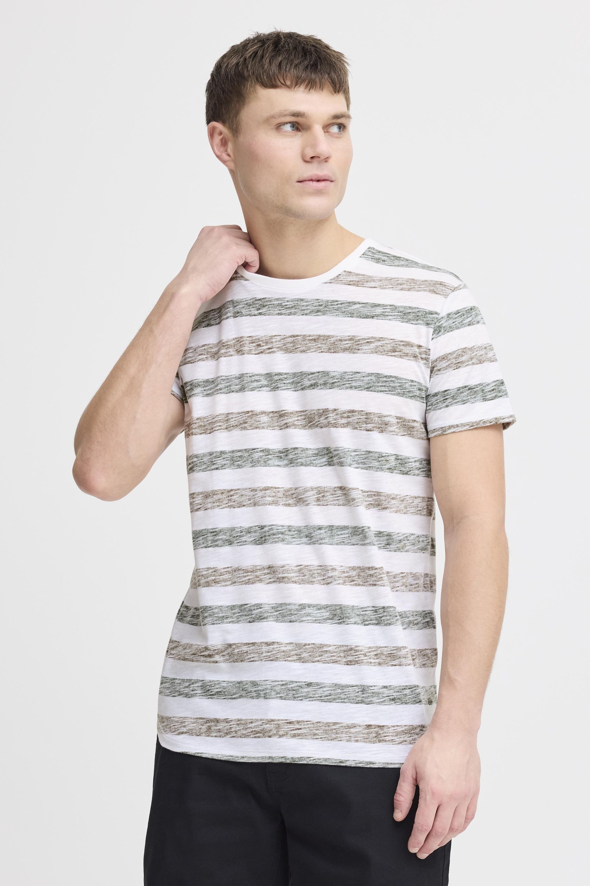 !Solid Rundhalsshirt SDTet Kurzarmshirt mit Streifen