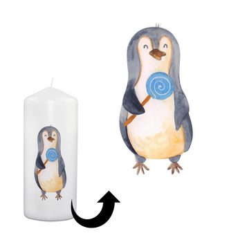 Mr. & Mrs. Panda Formkerze 19 x 8 cm Pinguin Lolli - Weiß - Geschenk, Taufgeschenk Kerze, Gesche (1-tlg), Vielfältige Designs