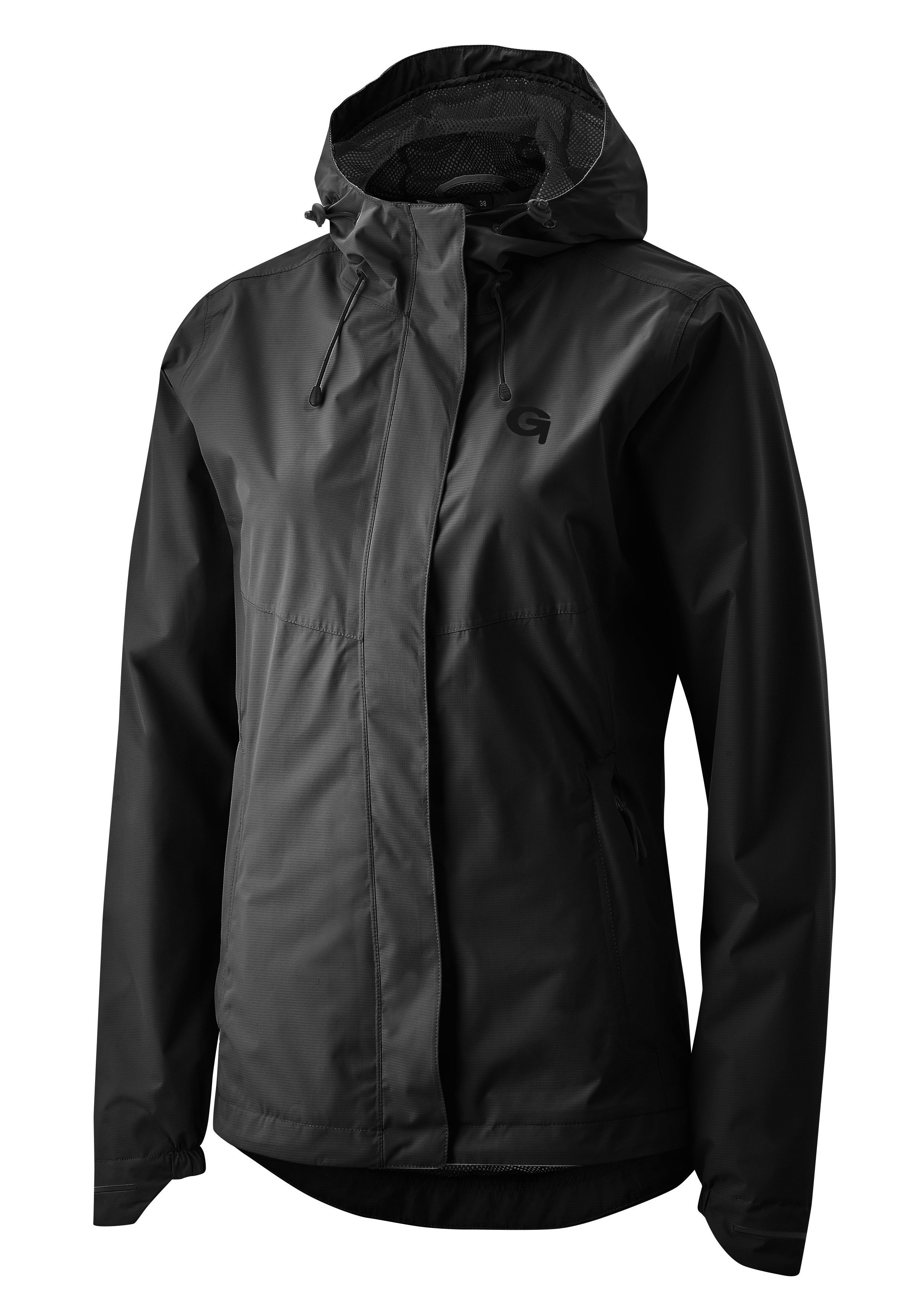 Gonso Fahrradjacke SAVE JACKET ESSENTIAL W Damen Regenjacke wind- und wasserdicht, Radjacke mit Kapuze