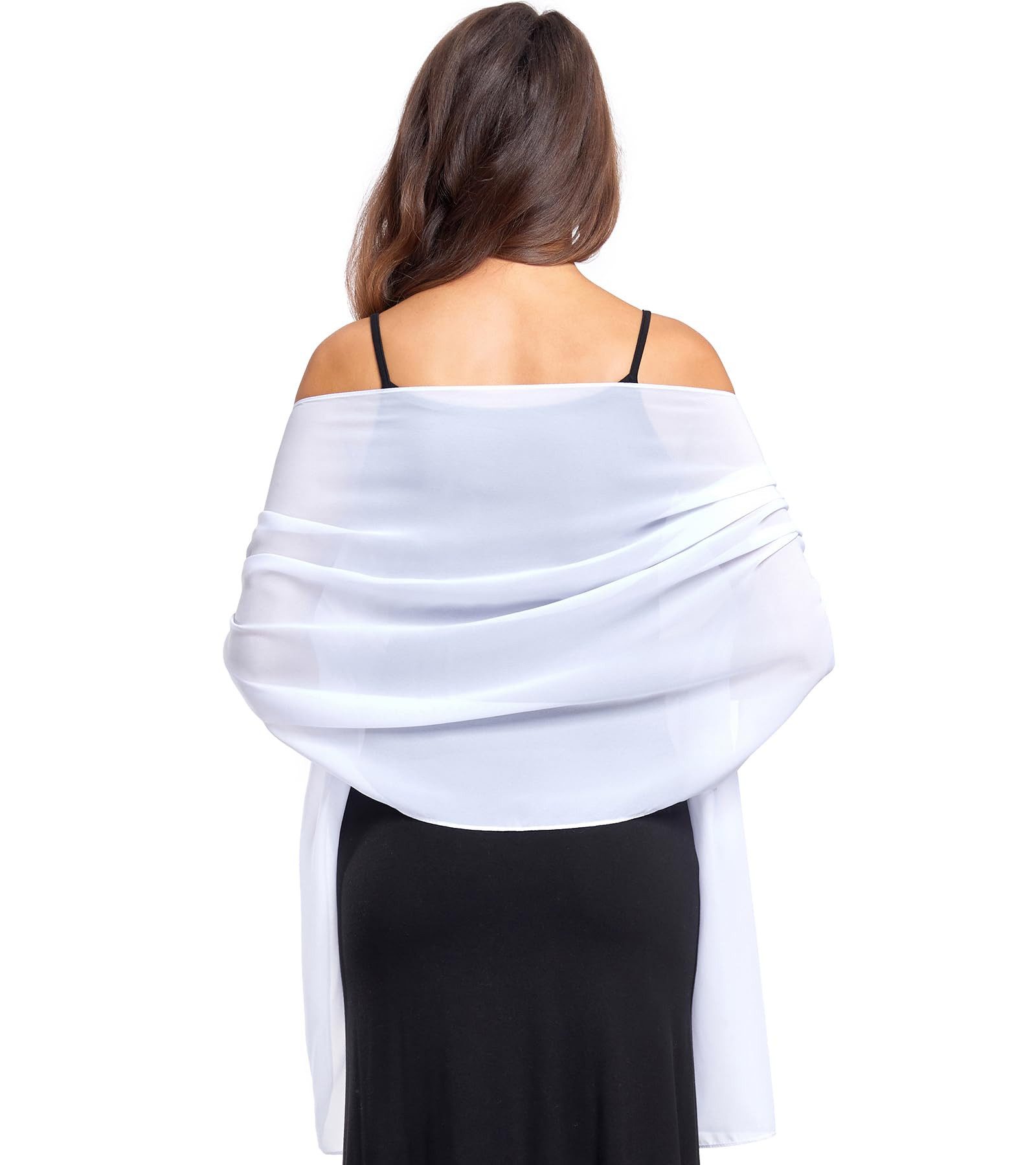 Zaewry Modeschal Damen Schal – Elegante leichte Stola, weich fließend, (1-St), ideal für Abendkleid, Hochzeit & festliche Anlässe