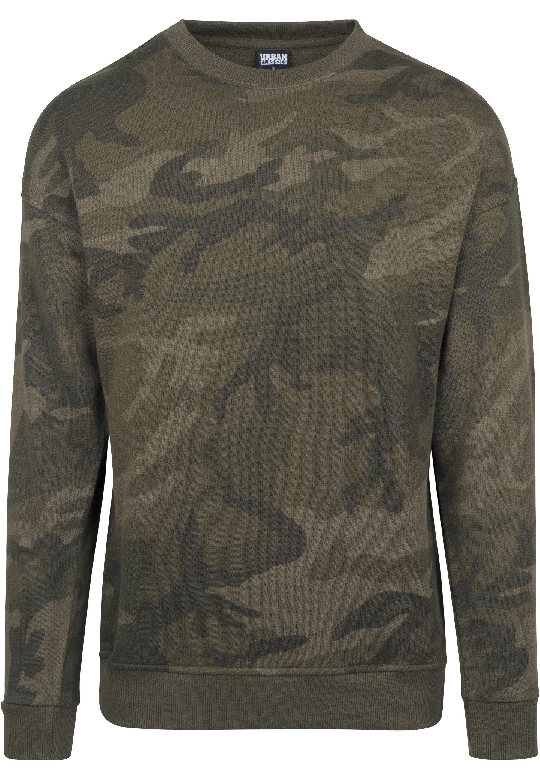 URBAN CLASSICS Sweatshirt Urban Classics Herren Camo Crewneck (1-tlg)