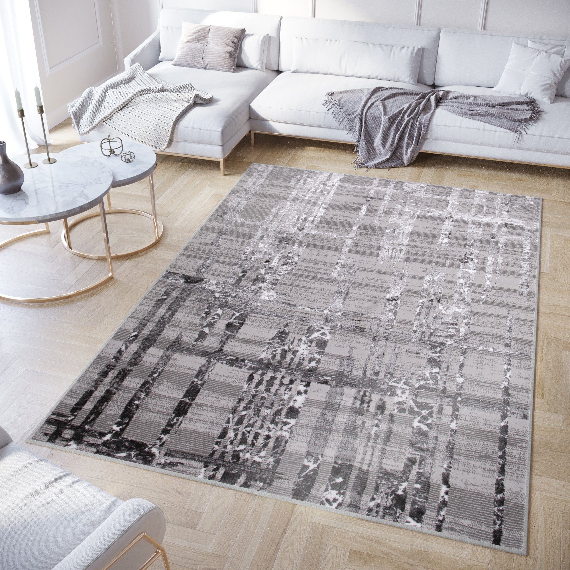 Tapiso Teppich CRYSTAL, rechteckig, Höhe: 8 mm, Wohnzimmer, Schlafzimmer, m günstig online kaufen