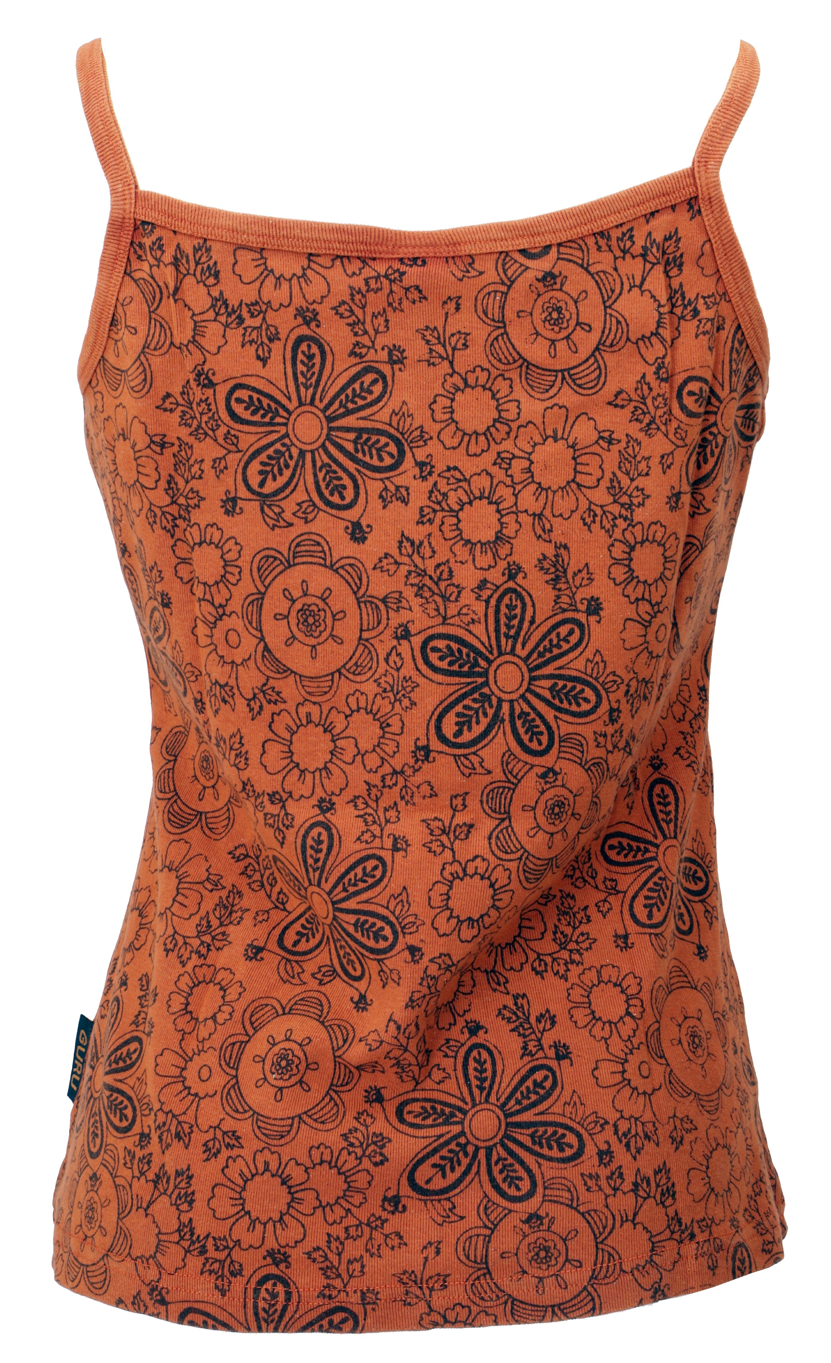 Guru-Shop T-Shirt Yoga Top Blümchen, Boho günstig online kaufen