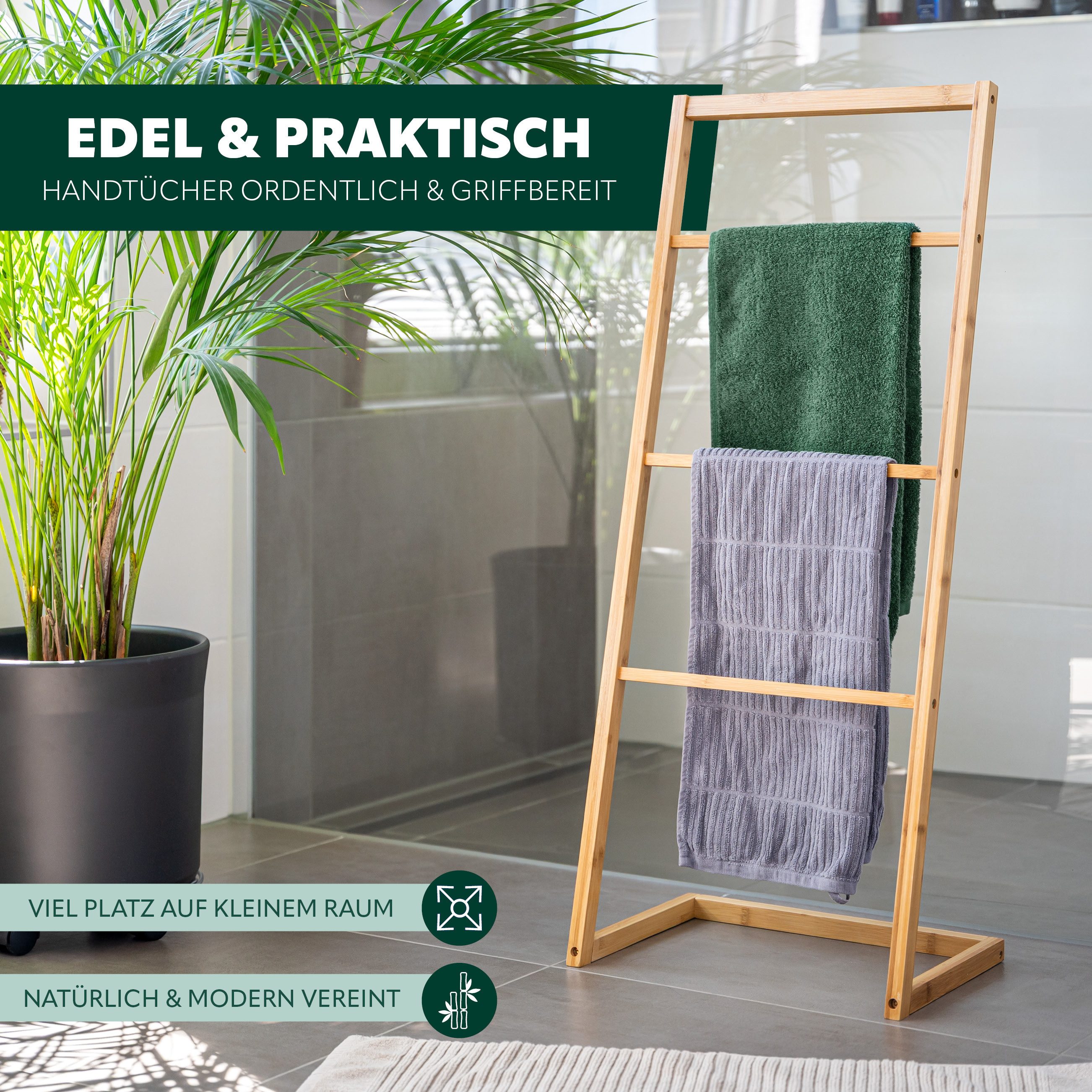 bremermann Handtuchhalter Handtuchhalter, 4 Stangen, Handtuchständer, Handt günstig online kaufen