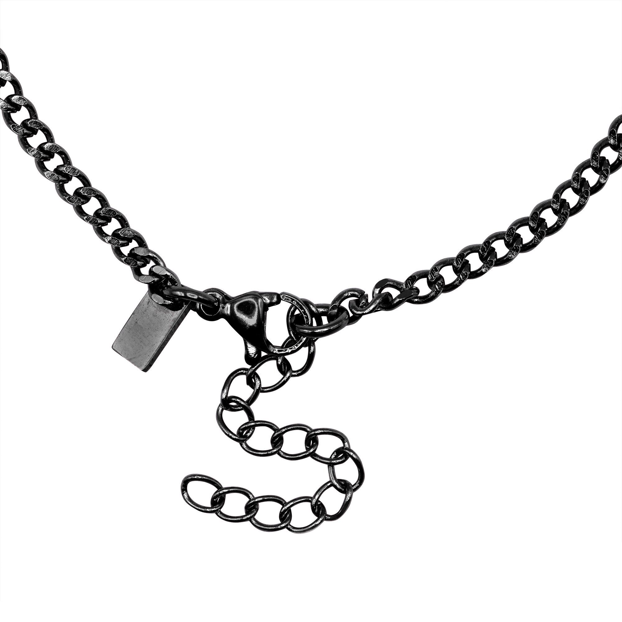 Heideman Armband Theo schwarz farben (Armband, inkl. Geschenkverpackung), Armkette Männer