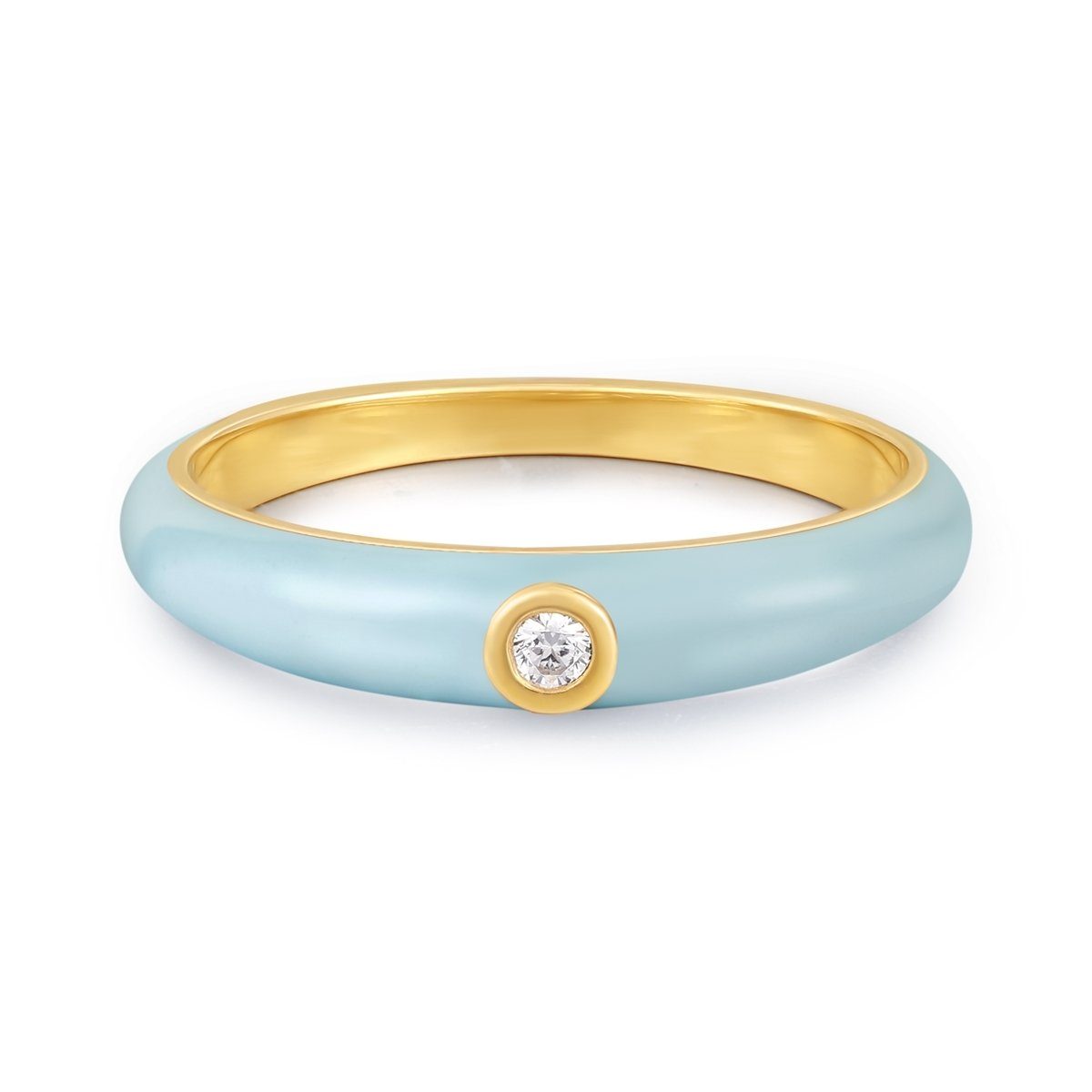 Silberring gelbgold