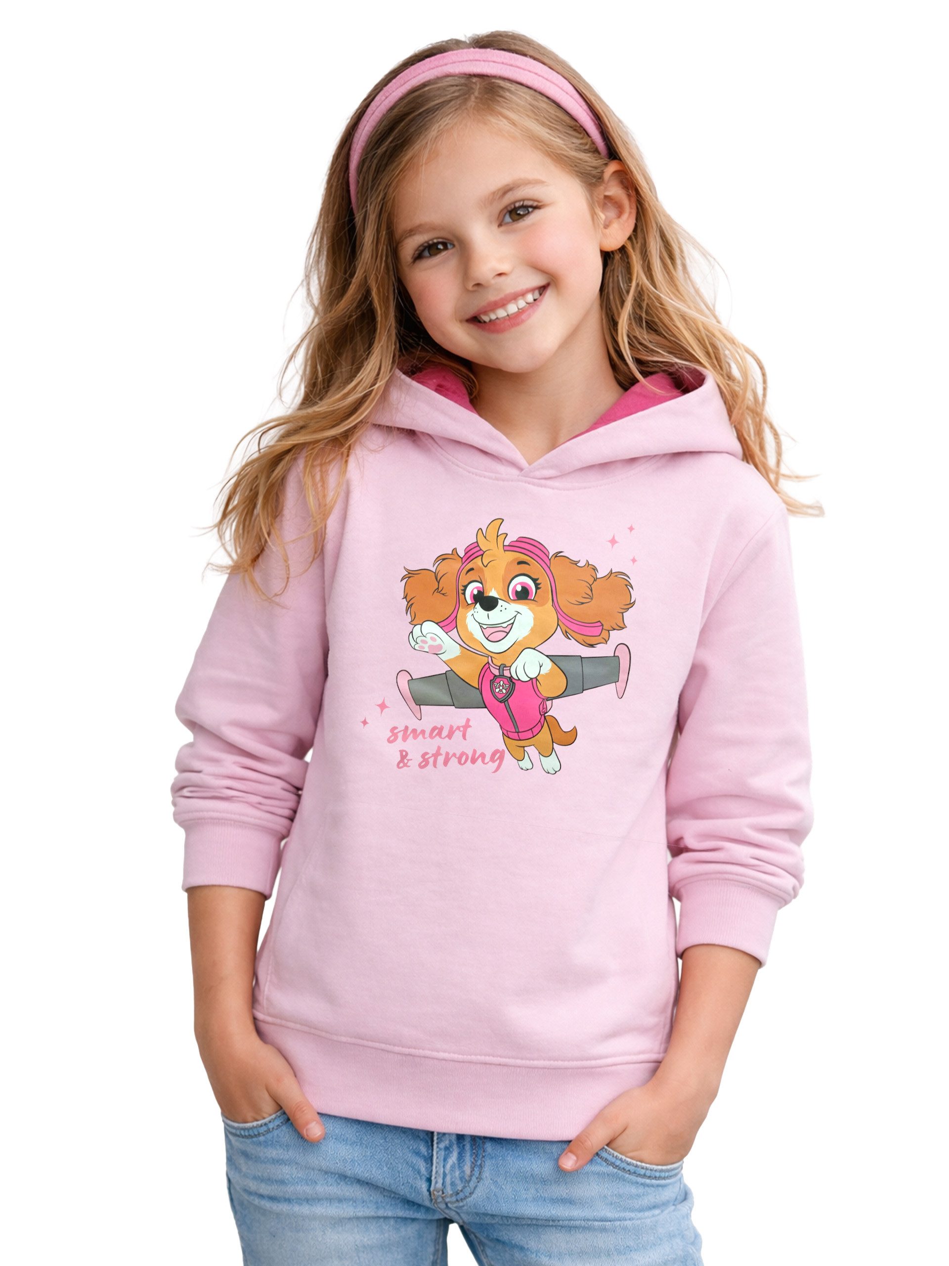 Sweatshirt Paw Patrol Hoodie Skye smart & strong Kapuzenpullover Sweatshirt
