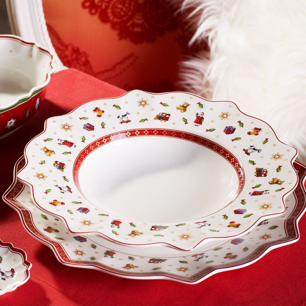 Villeroy & Boch Speiseteller Toy's Delight Speiseteller, (1 St), Premium Porcelain, 1 Stck, Handw., mikrow.sicher