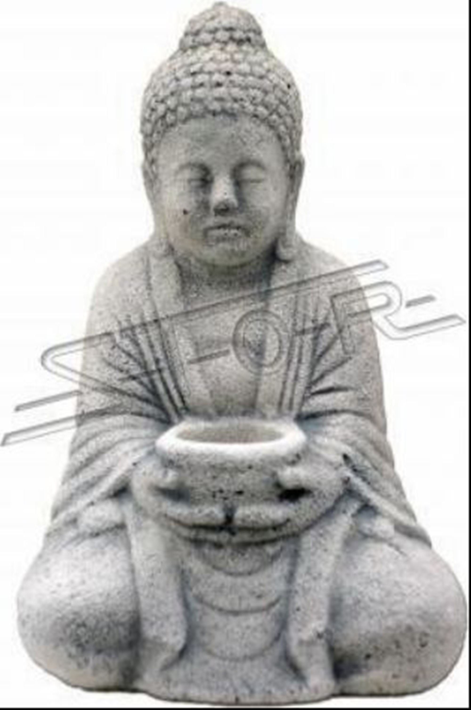 JVmoebel Skulptur Buddha Wohnbereich Garten Skulptur Steinoptik. in und Skulptur für