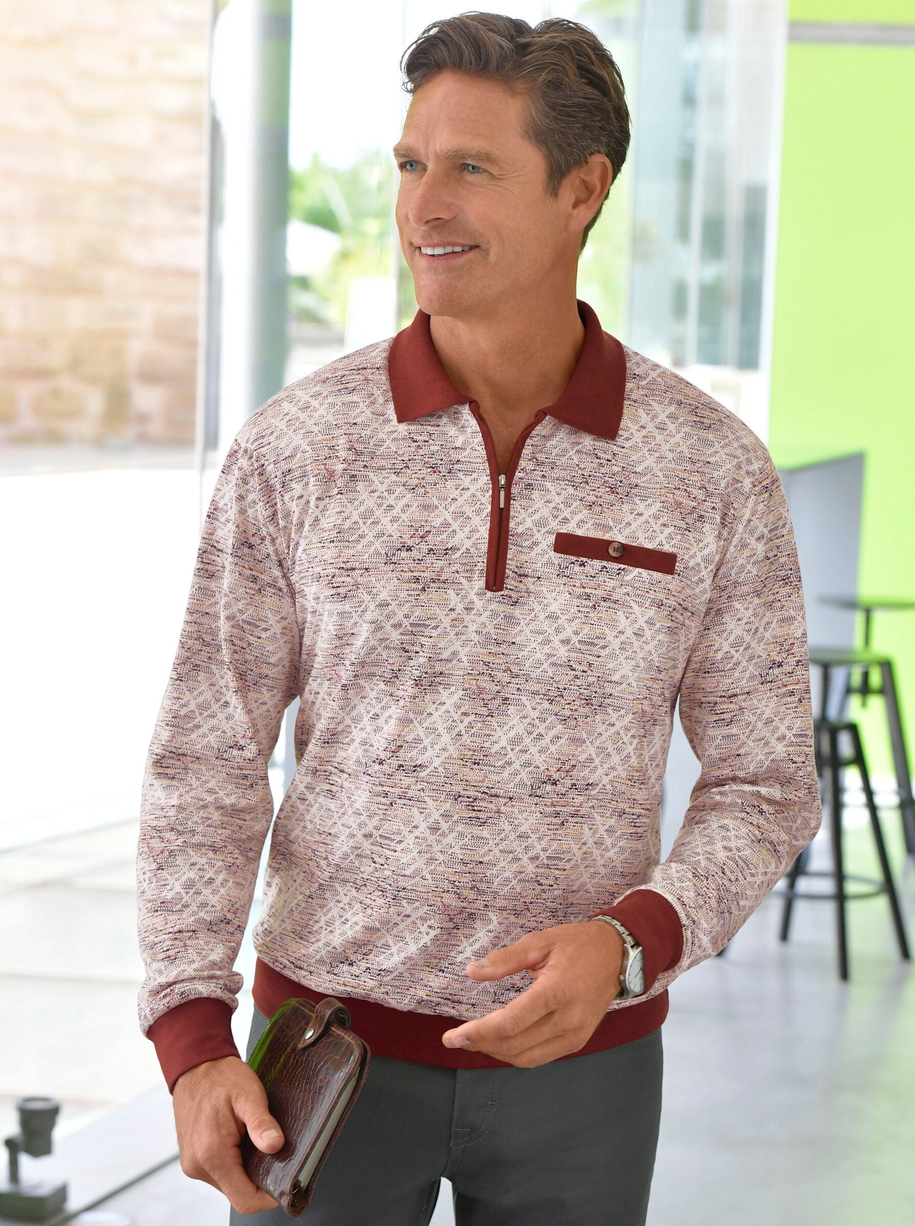 Witt T-Shirt Langarm-Poloshirt .