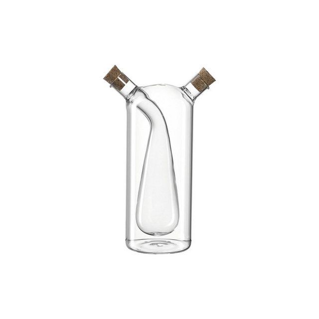 LEONARDO Menage-Set Cucina Essig- und Ölflasche, (1x Essig/Öl Flasche, 1-tlg), handgefertigtes Unikat