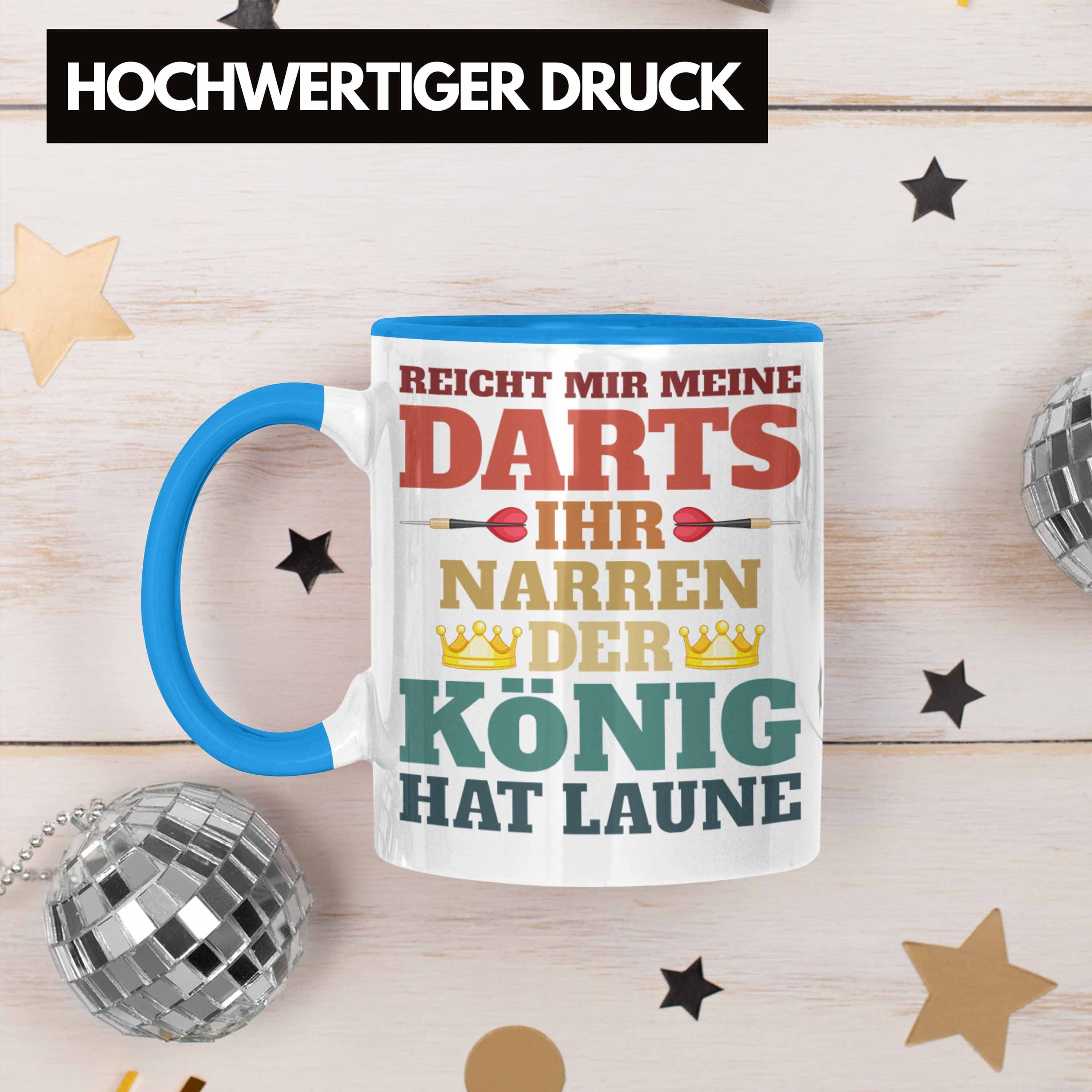 Darts Meine - Blau Männer Dartpfeil Dart-Spieler Dart Geschenkidee Tasse Mir Reicht Tasse Trendation Trendation Spruch