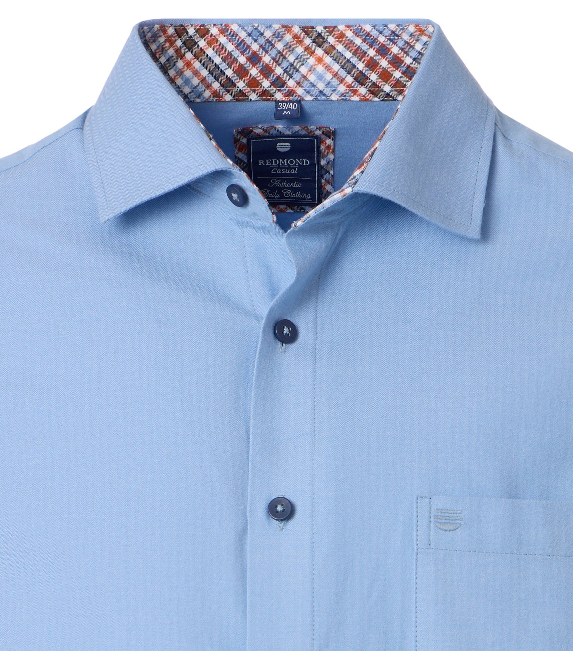 Redmond Langarmhemd uni Modern Fit