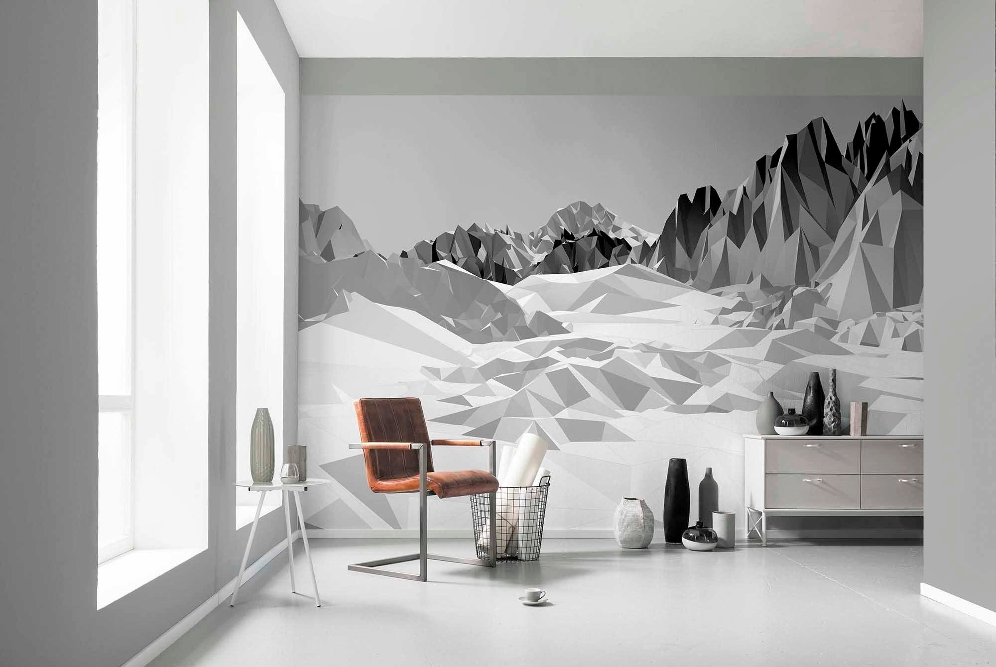 Komar Fototapete Icefields - Größe 368 x 254 cm, glatt, bedruckt, Wohnzimmer, Schlafzimmer