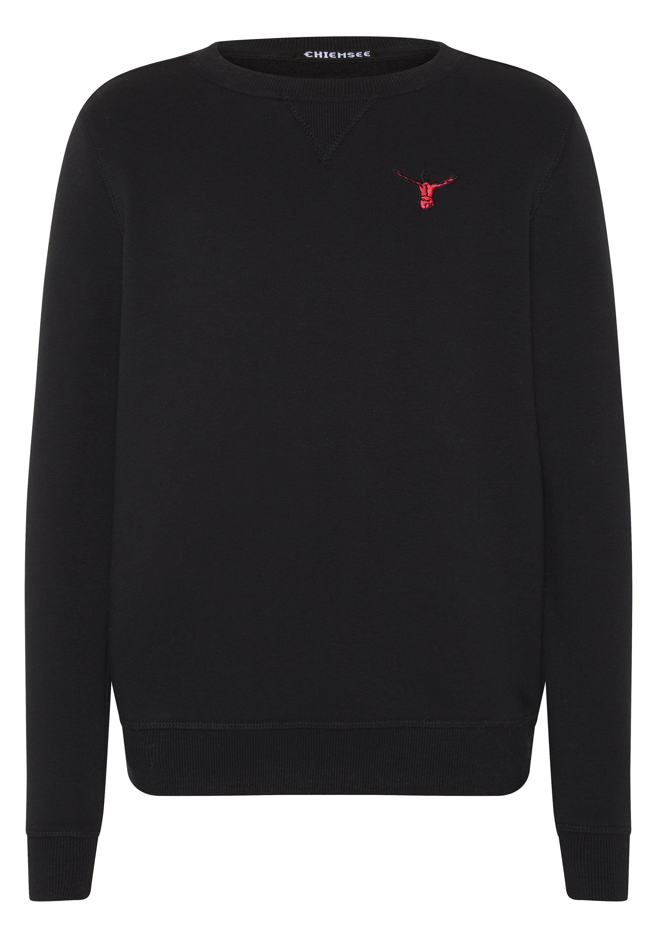 Chiemsee Sweatshirt Sweater mit Jumper-Print 1 19-3911 Deep Black
