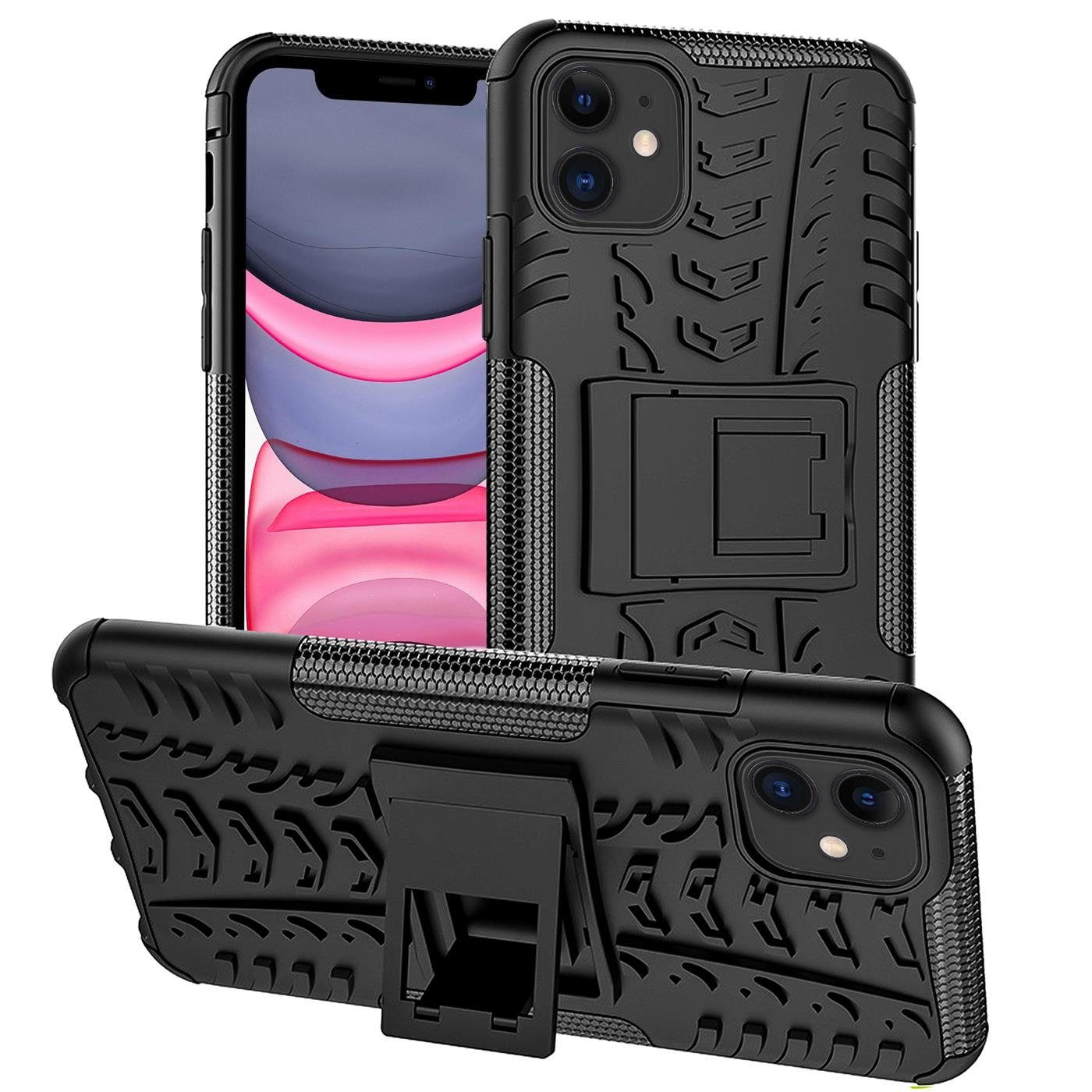 CoolGadget Handyhülle Outdoor Case Hybrid Cover für Apple iPhone 11 6,1 Zoll, Schutzhülle extrem robust Handy Case für iPhone 11 Hülle