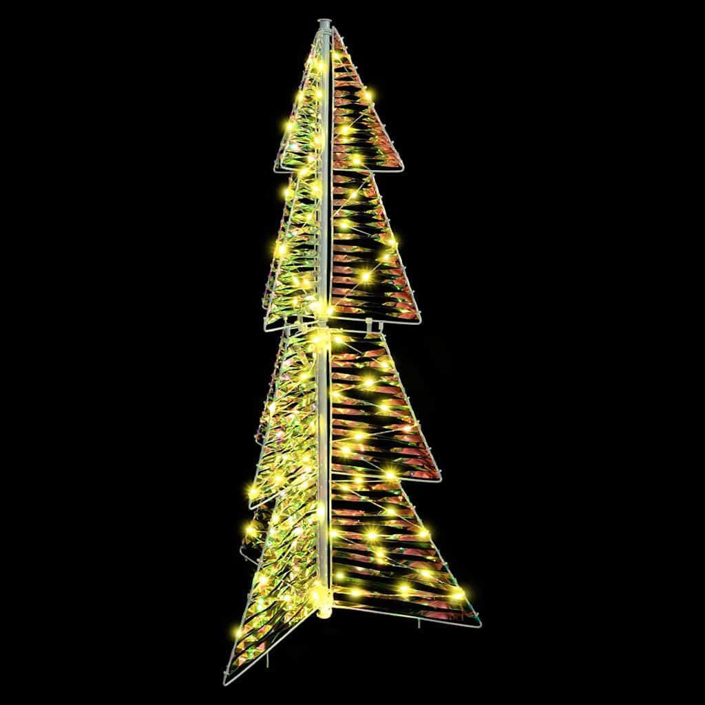 vidaXL Christbaumschmuck Weihnachtsbaum mit 100 LEDs Warmes Weiß 120 cm PET (1-tlg)