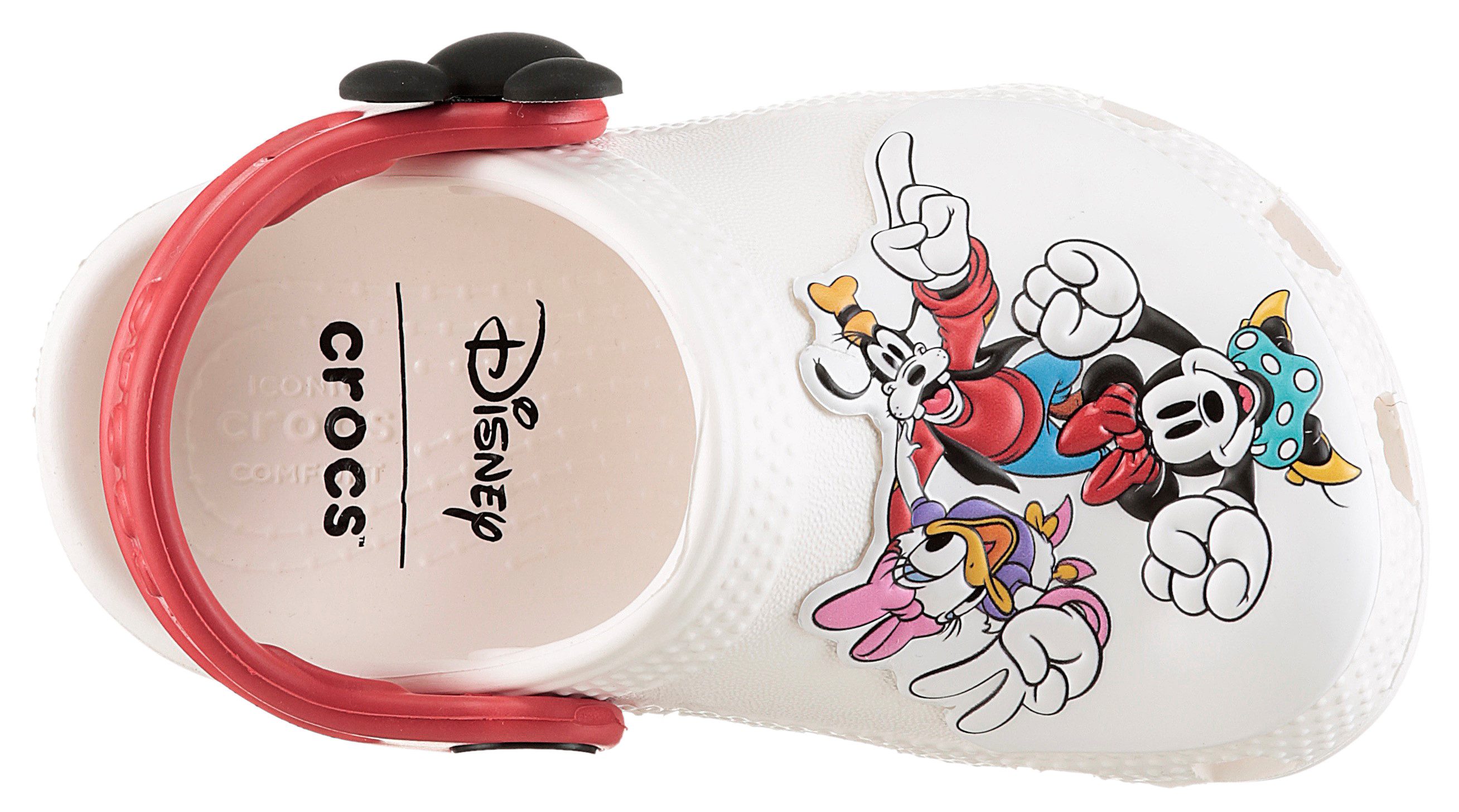 Crocs Toddler Mickey and Friends Classic Clog Clog Hausschuh mit buntem Motiv