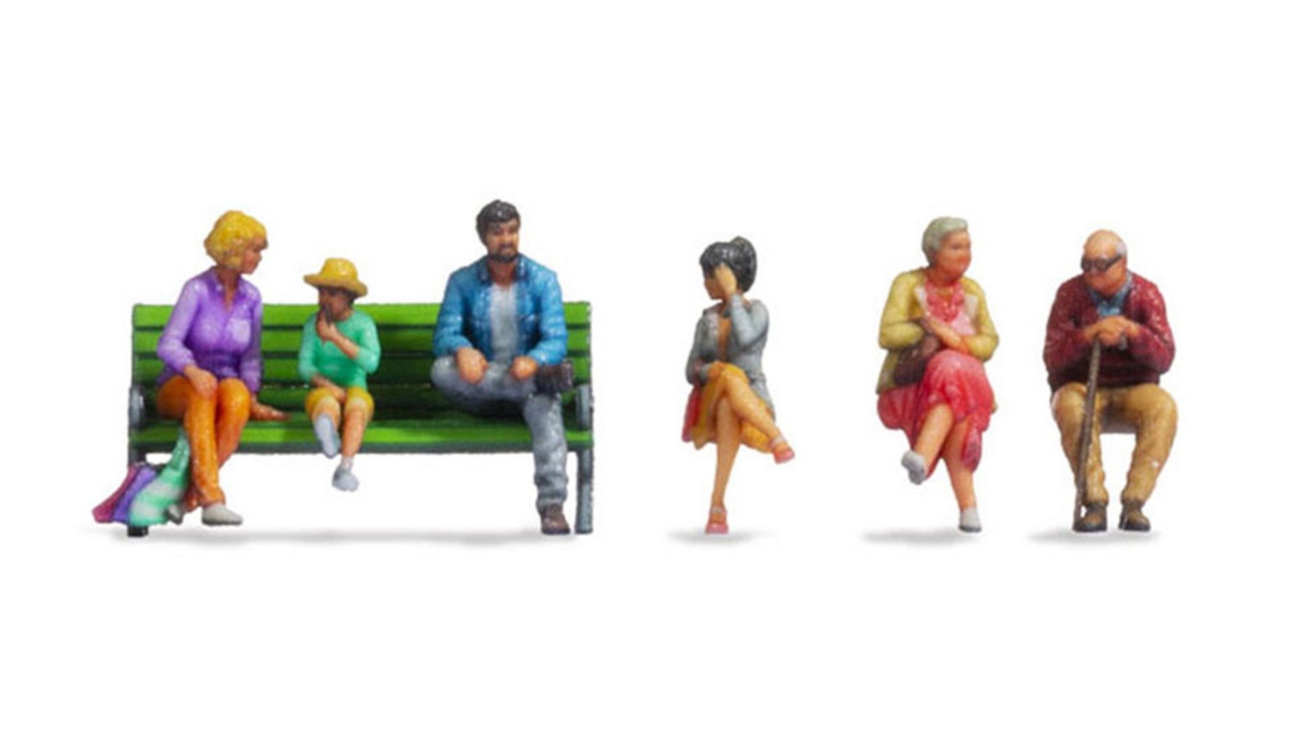 NOCH Dekofigur NOCH Sitzende, 3D gedruckte Figuren für Modelleise