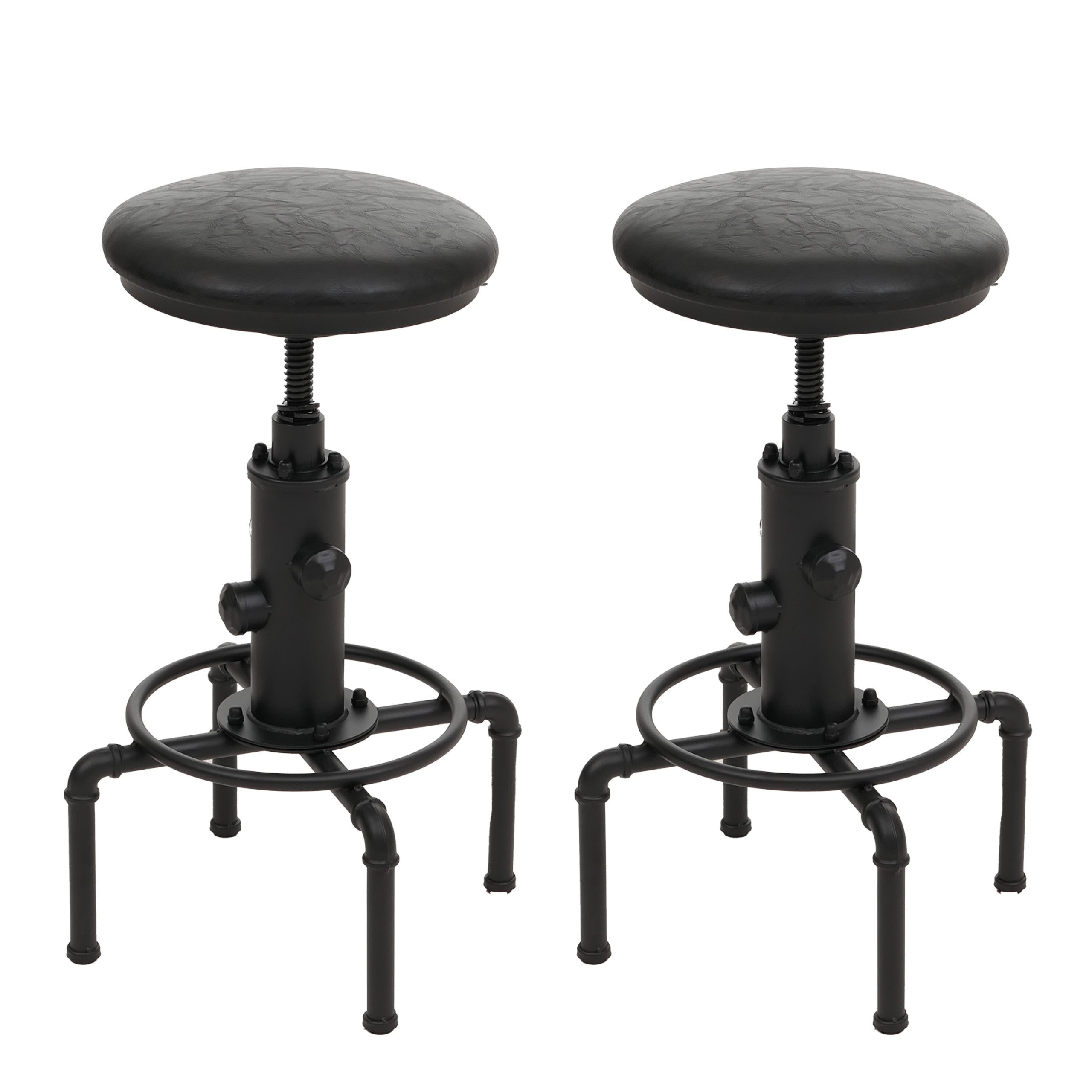 MCW Barhocker MCW-N23-HK (Set, 2er), Modernes Industriedesign