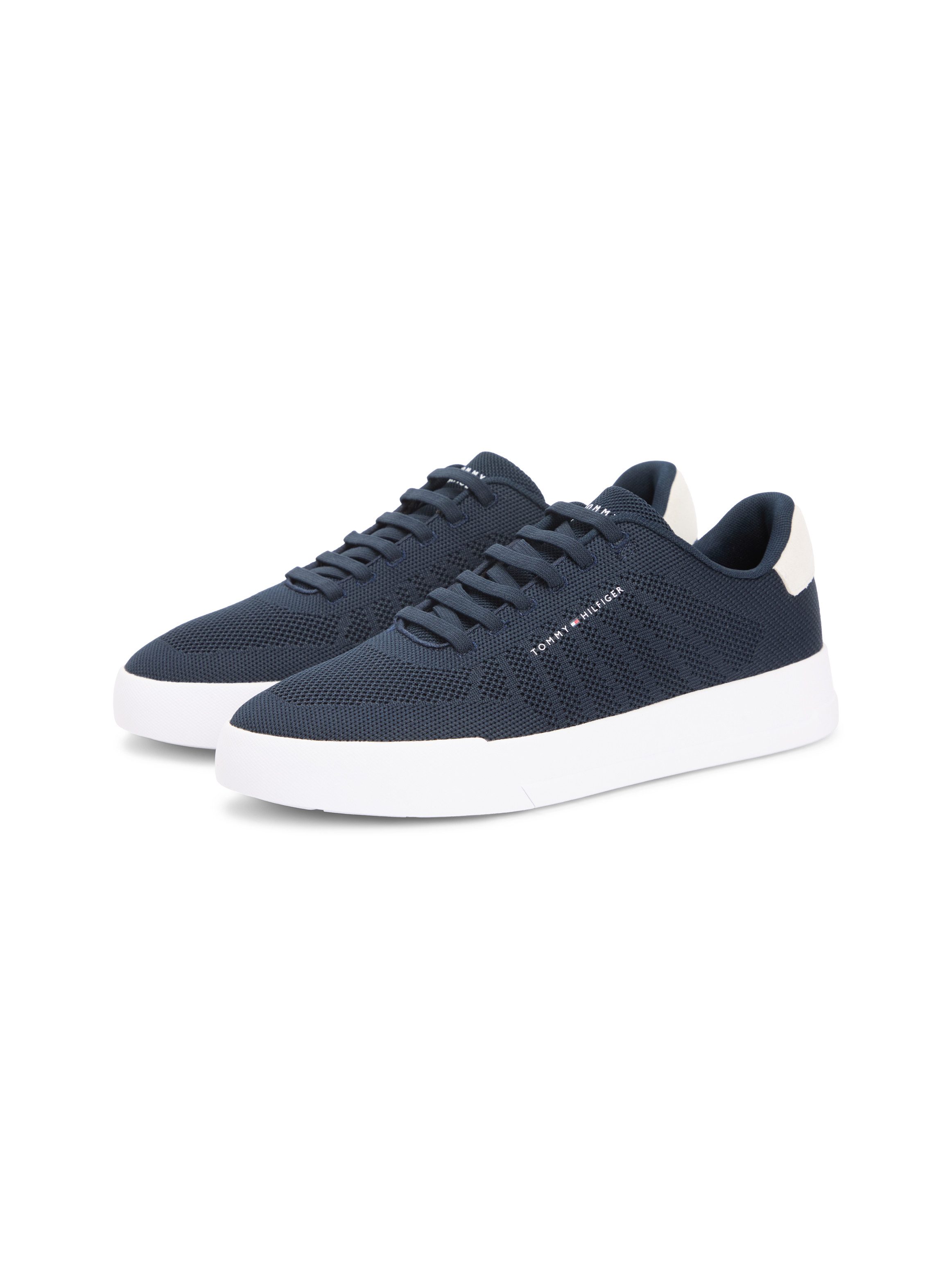 Tommy Hilfiger TH COURT KNIT Slip-On Sneaker Freizeitschuh, Halbschuh, Schlüpfschuh in modischer Strick-Optik