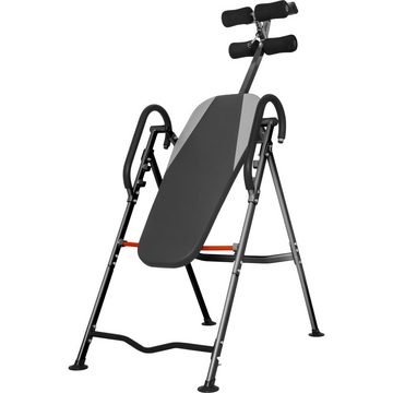 GORILLA SPORTS Rückentrainer Inversionsbank, 180°, Schwerkrafttrainer, Streckbank, Inversionstisch, (1-tlg., Volle Vertikale Inversion), Klappbar, Verstellbar, bis 110 kg, Entlastung der Wirbelsäule, Fitness