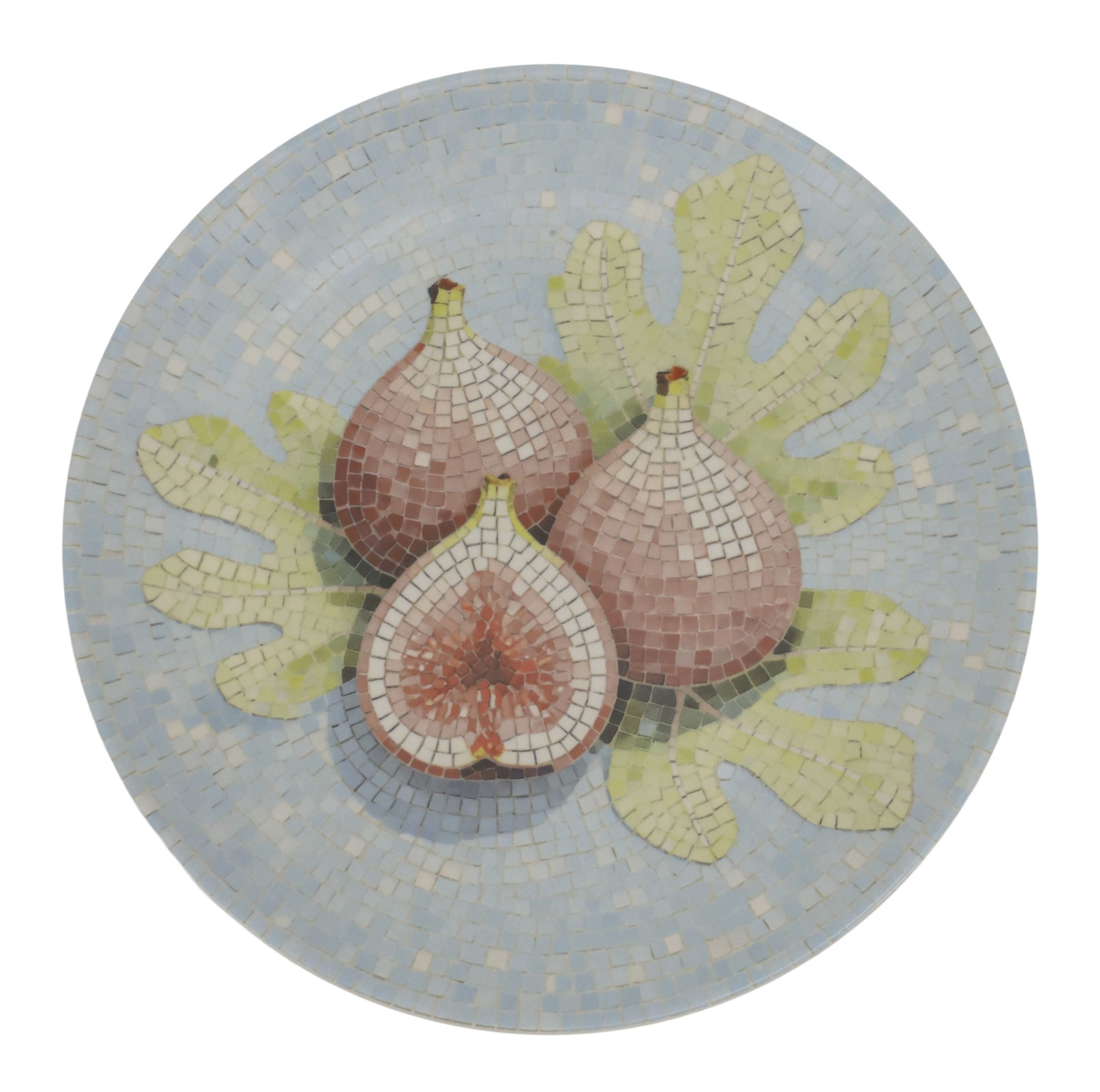 Chic Antique Teller Chic Antique - Teller Speiseteller D 27cm Keramik Mosaikoptik Feigen