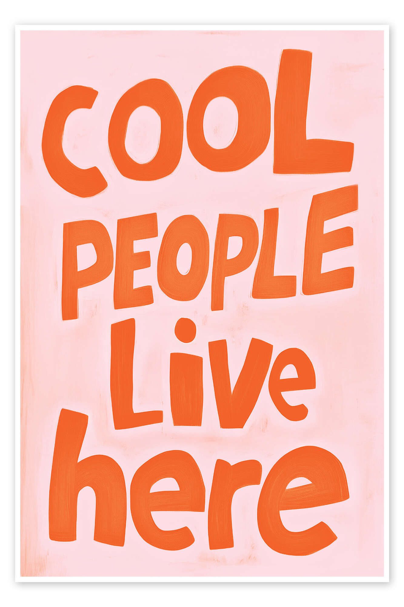 Posterlounge Wandbild Cool People Live Here, Sisi And Seb, erhältlich als Poster, Leinwandbild, Wandsticker oder Acrylglasbild