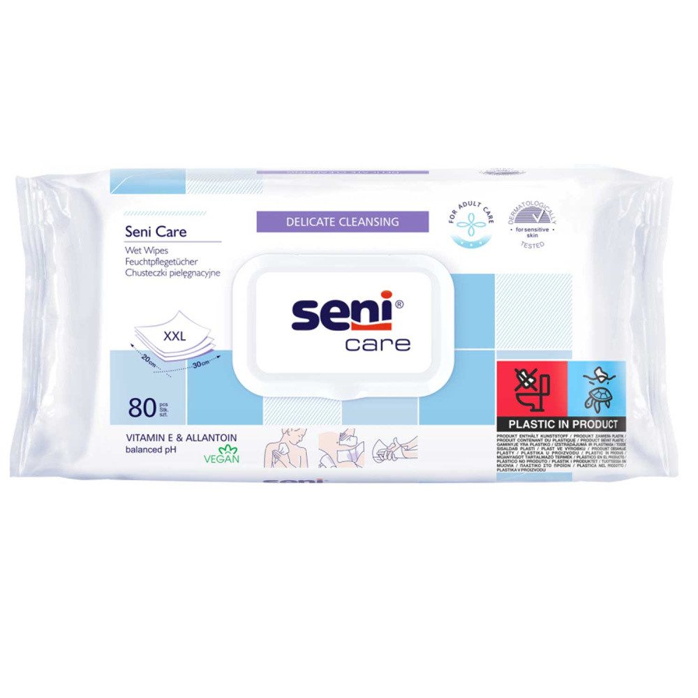 TZMO Deutschland GmbH Seni Care Feuchtpflegetücher á 80 Pflegetuch (Vlies)