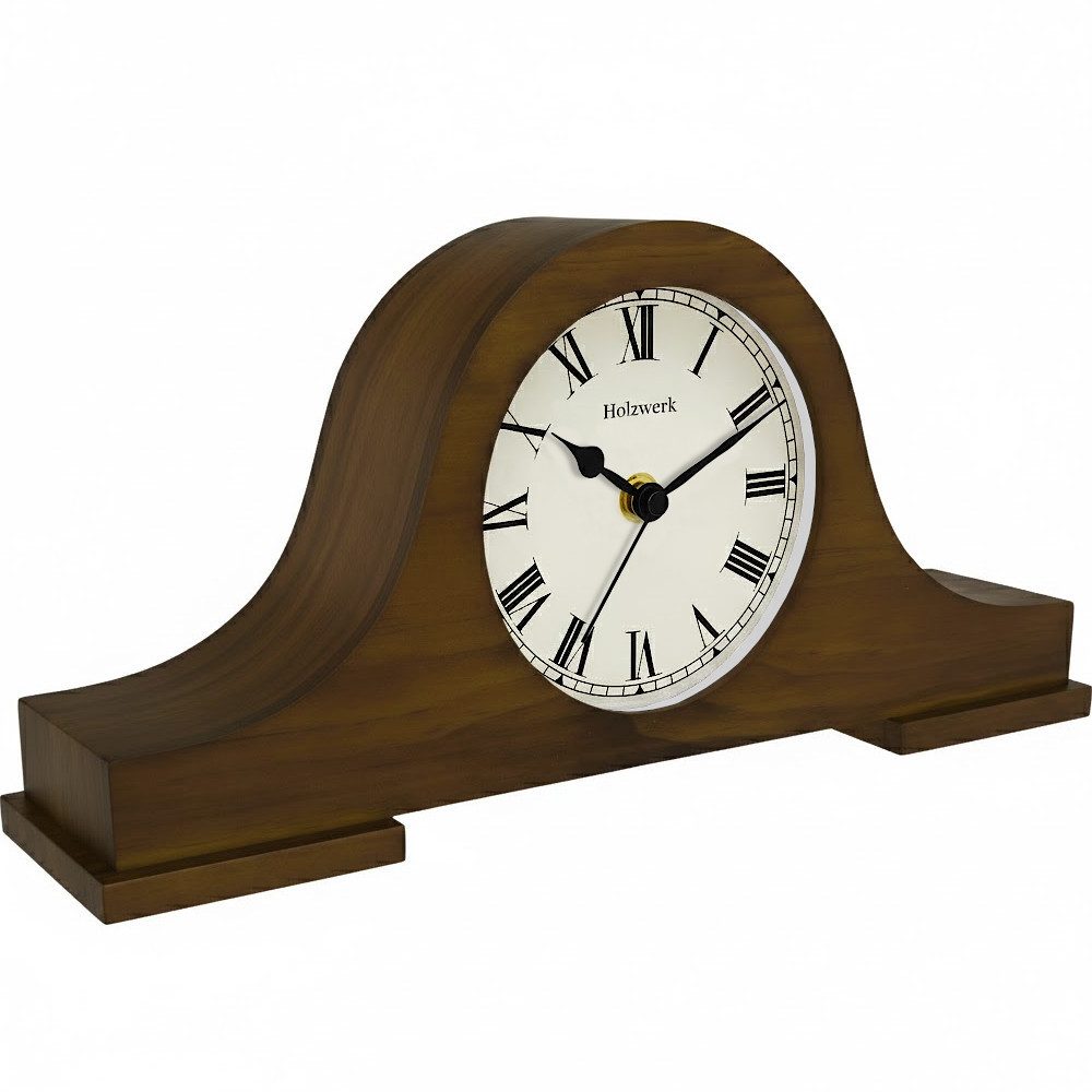 Holzwerk Tischuhr Nostalgische Retro Vintage Tisch Uhr Nahezu lautloses Uhr günstig online kaufen