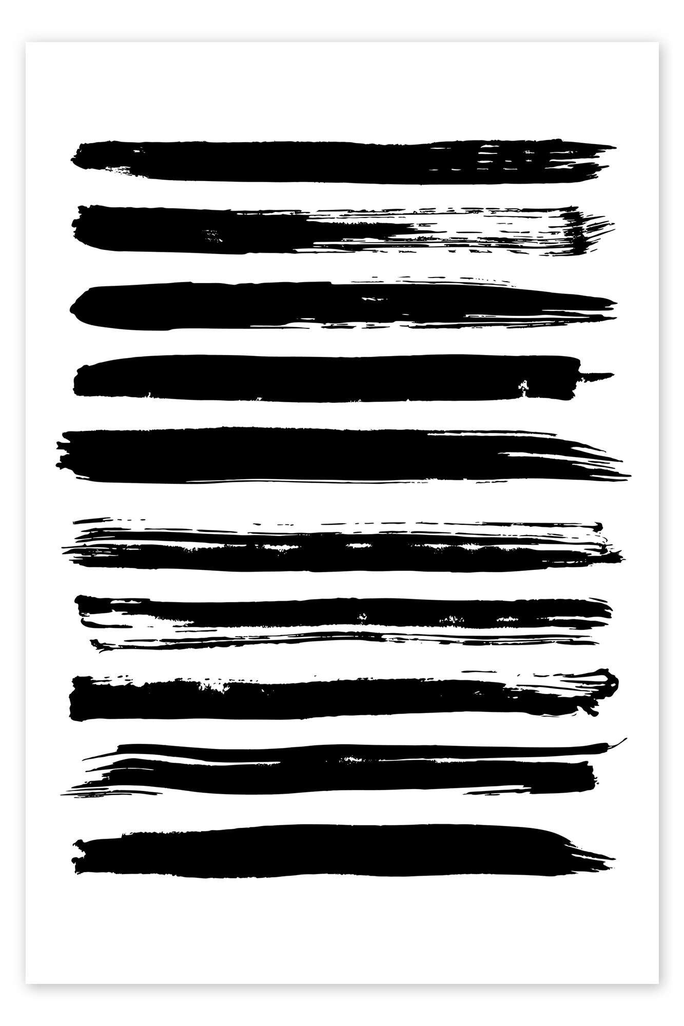 Posterlounge Wandbild Schwarze Linien auf Weiß, Editors Choice, erhältlich als Poster, Leinwandbild, Wandsticker oder Acrylglasbild