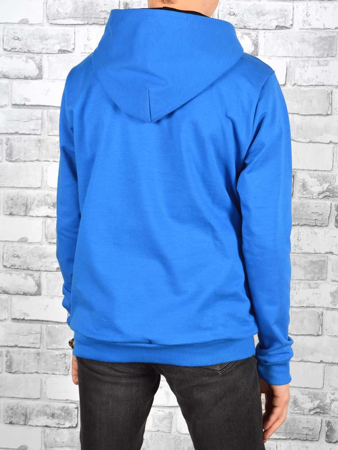 BEZLIT Hoodie Jungen Pullover Blau Bund (1-tlg) Kapuzen zweifarbig elastischer