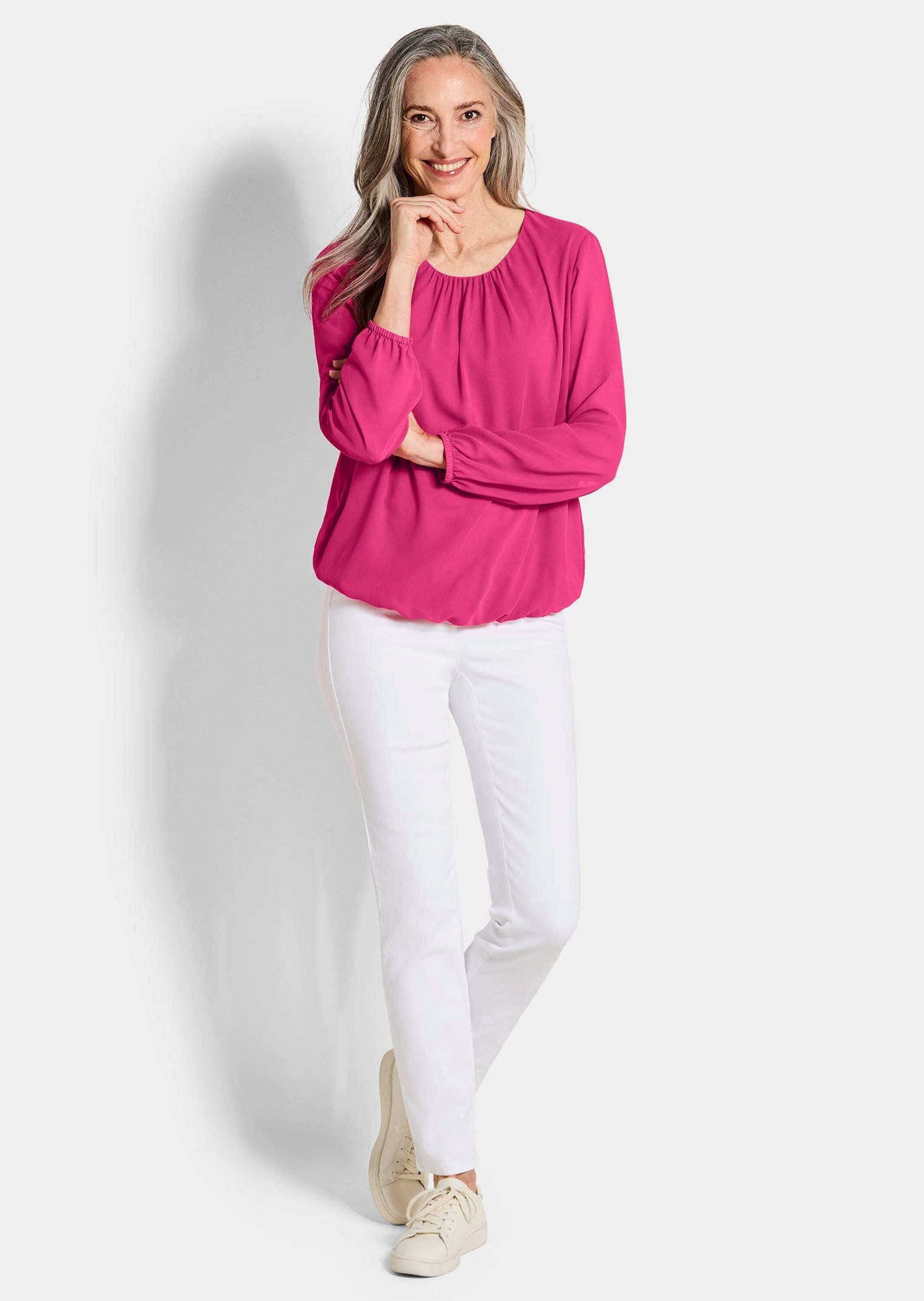 GOLDNER Klassische Bluse Kurzgröße: Elegante Bluse günstig online kaufen